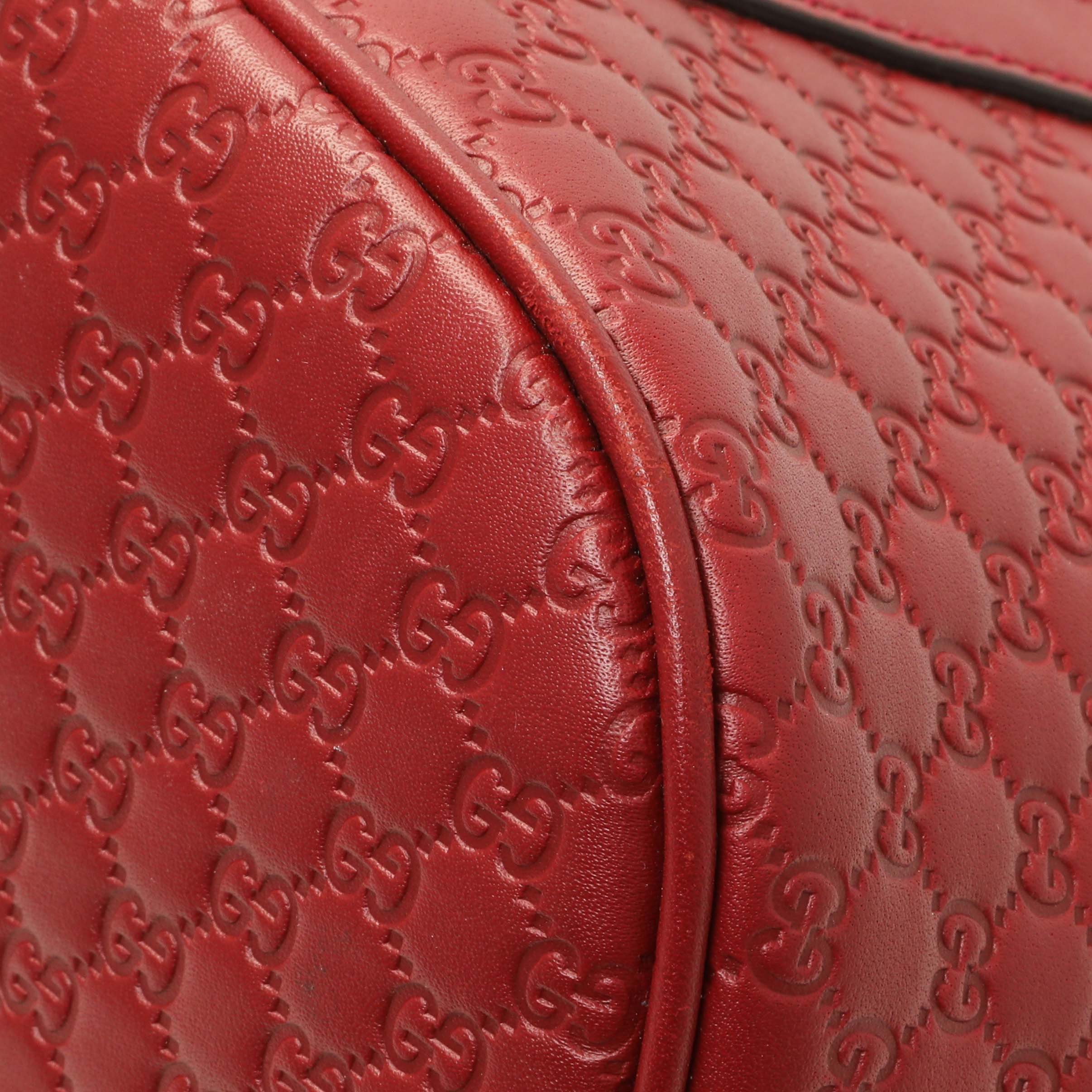 Gucci Burgundy Soft Microguccissima Medium Dome Bag - Image 7