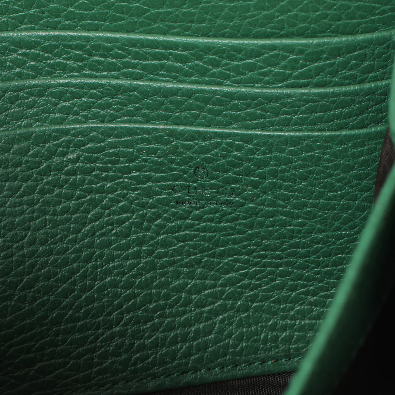 Gucci Emerald Calfskin Mini Dionysus Chain Wallet - Image 9