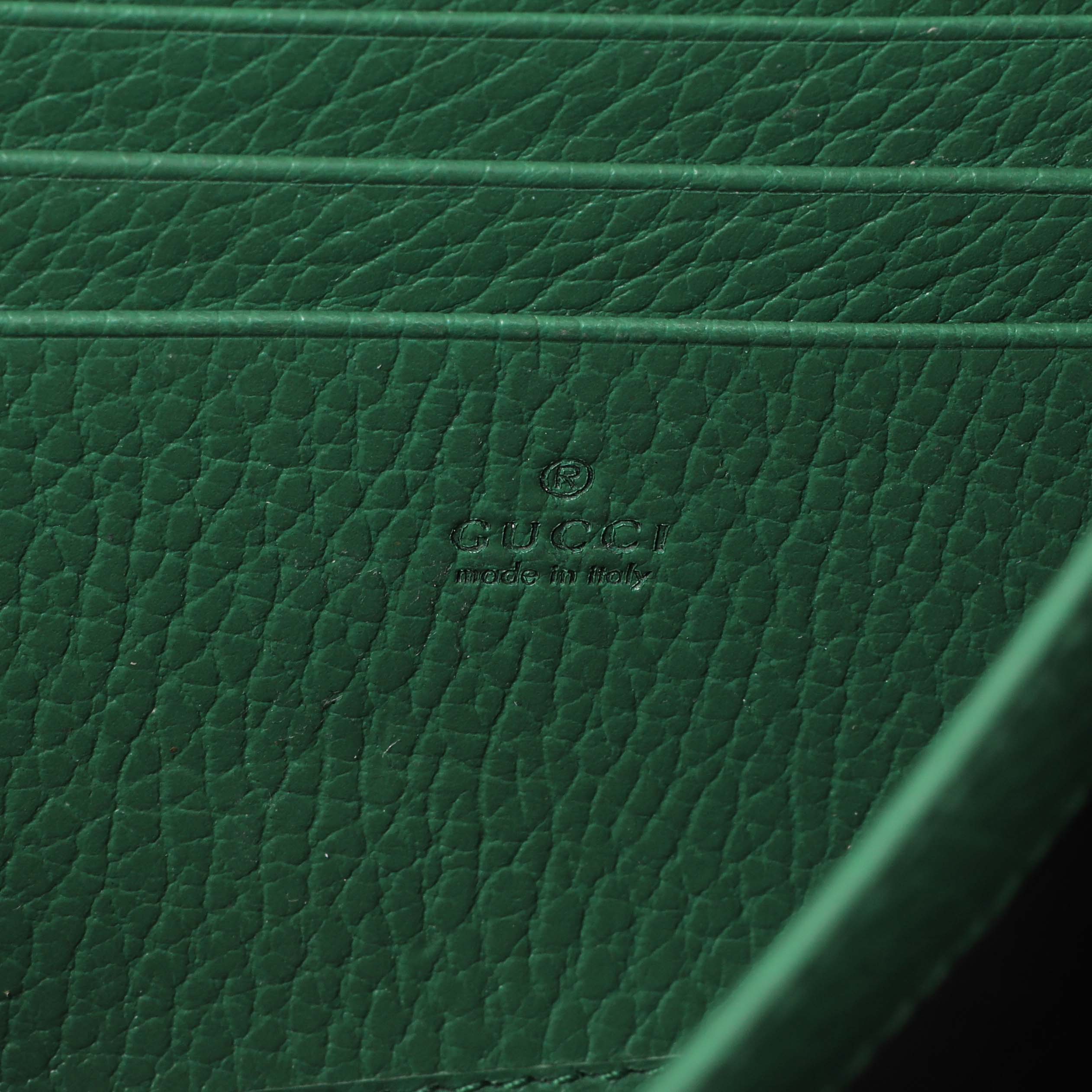 Gucci Emerald Calfskin Mini Dionysus Chain Wallet - Image 5