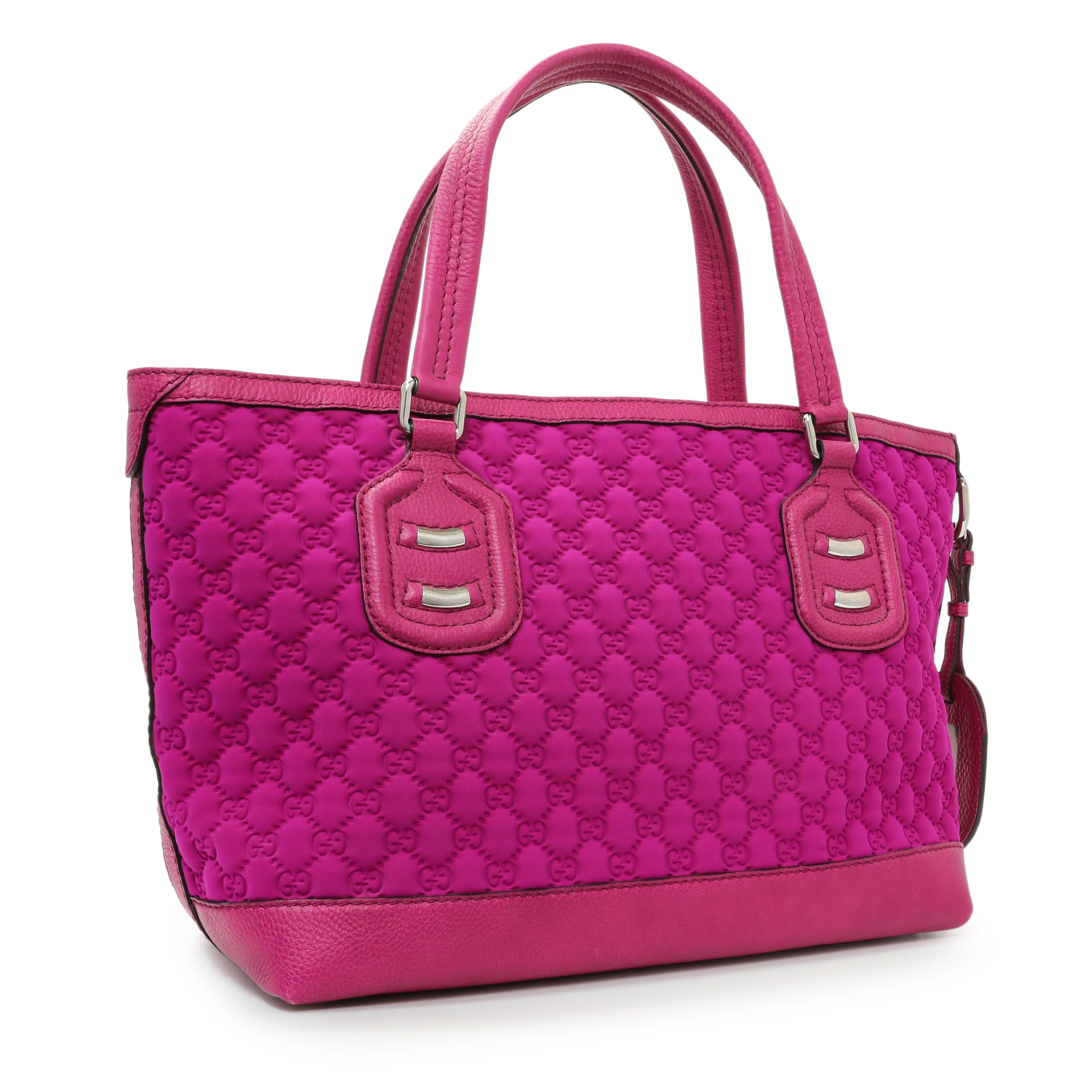 Gucci Fuchsia Guccissima Neoprene Techno Tote - Image 2