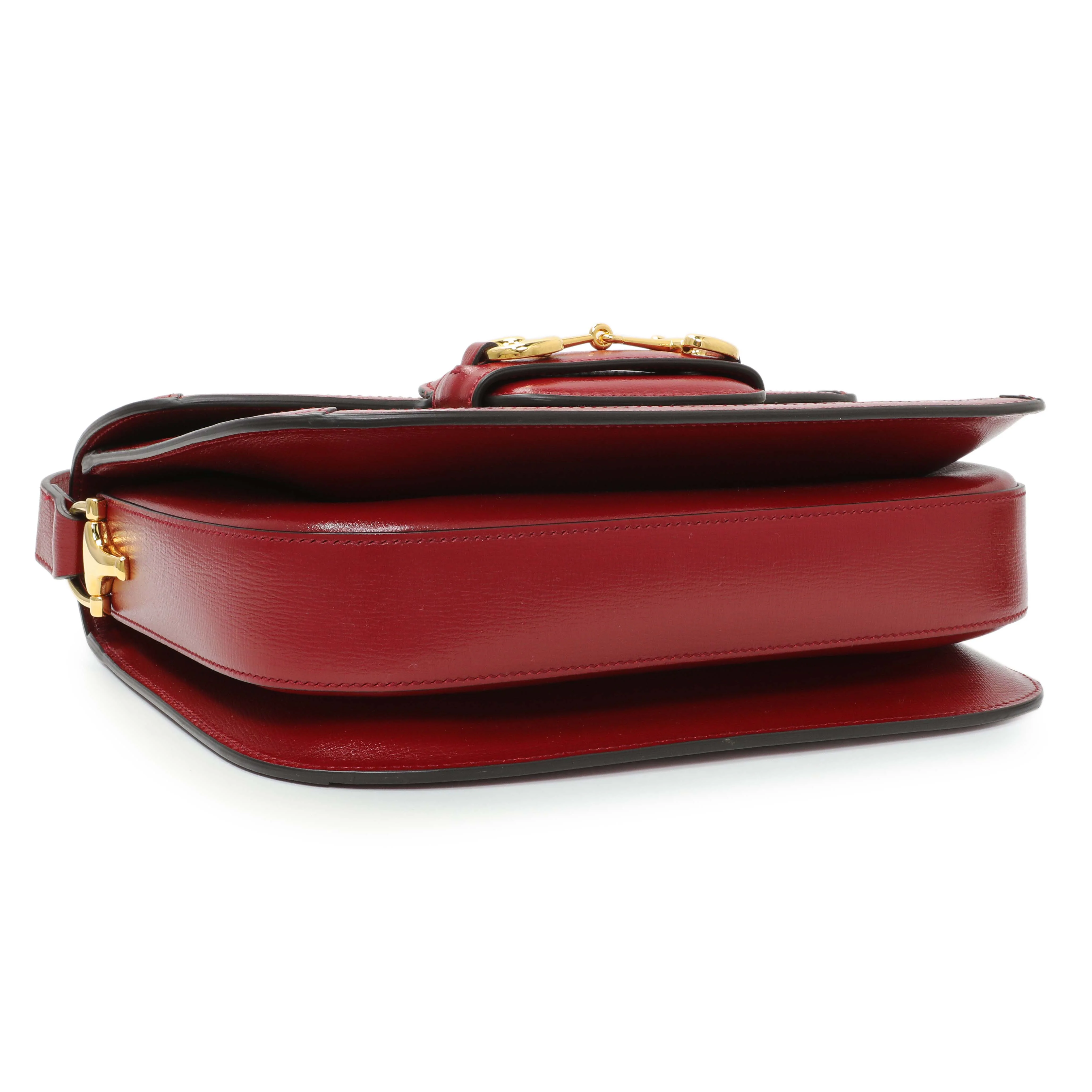 Gucci GG Supreme Monogram Azalea Calfskin Horsebit 1955 Shoulder Bag - Image 3