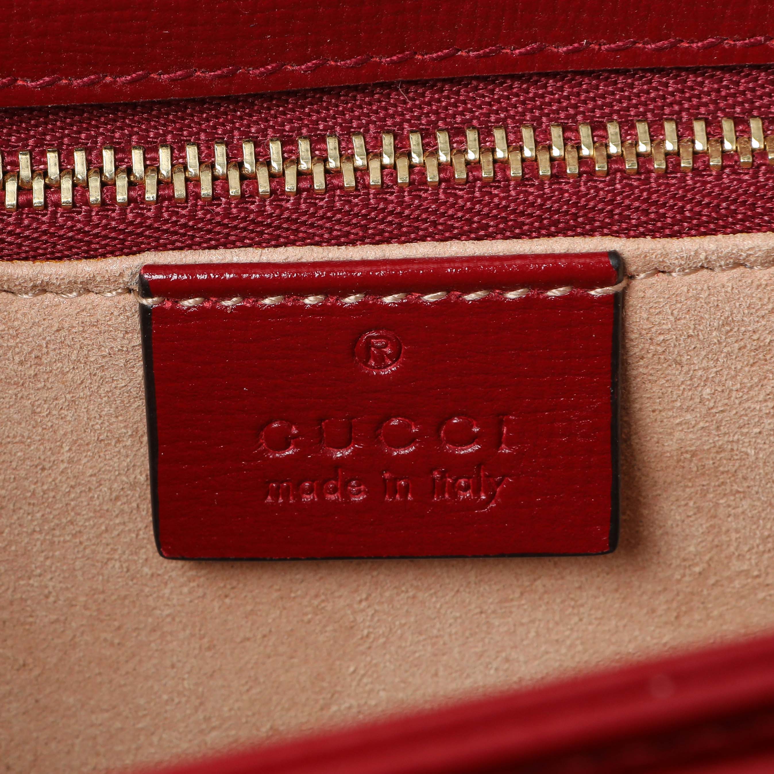 Gucci GG Supreme Monogram Azalea Calfskin Horsebit 1955 Shoulder Bag - Image 5