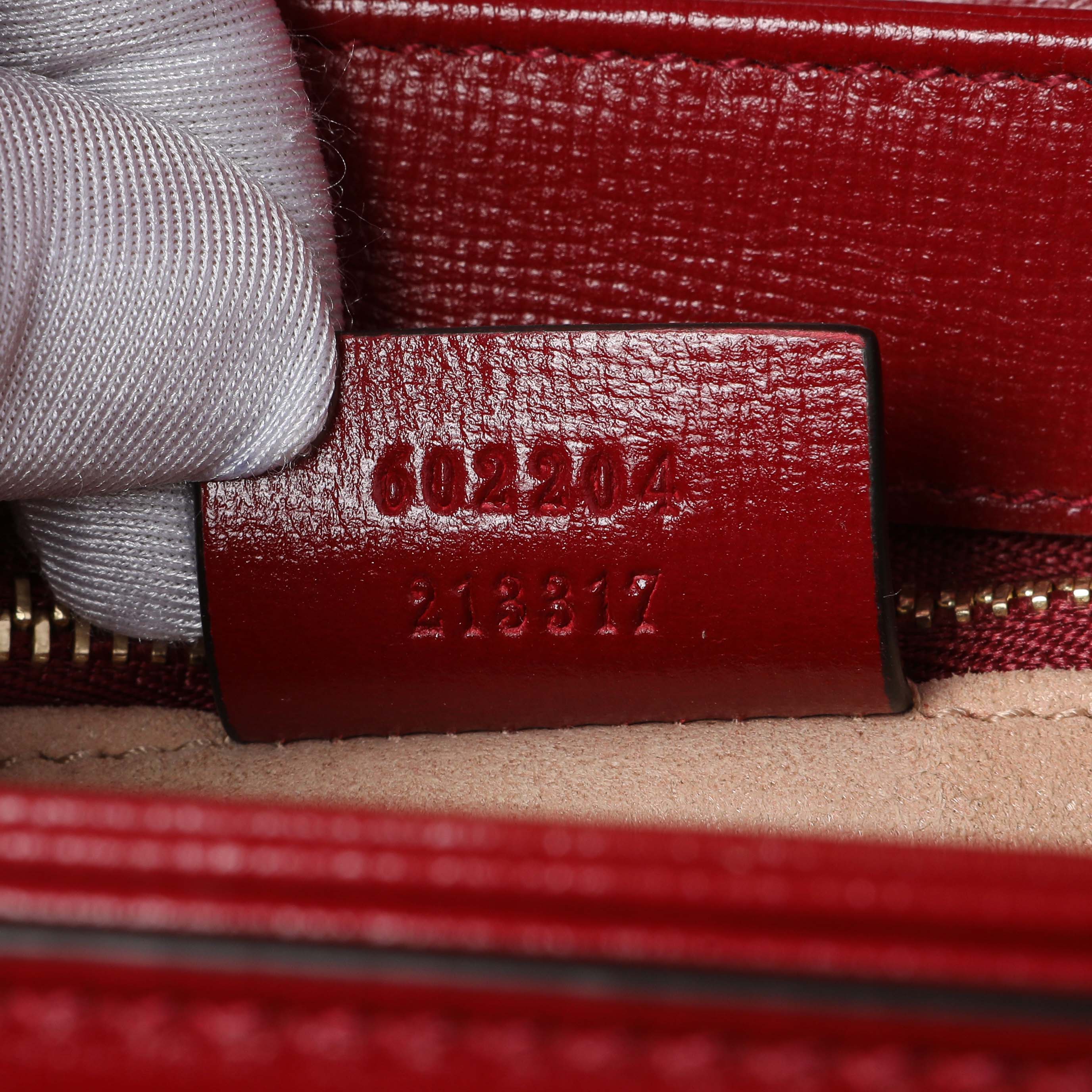 Gucci GG Supreme Monogram Azalea Calfskin Horsebit 1955 Shoulder Bag - Image 6