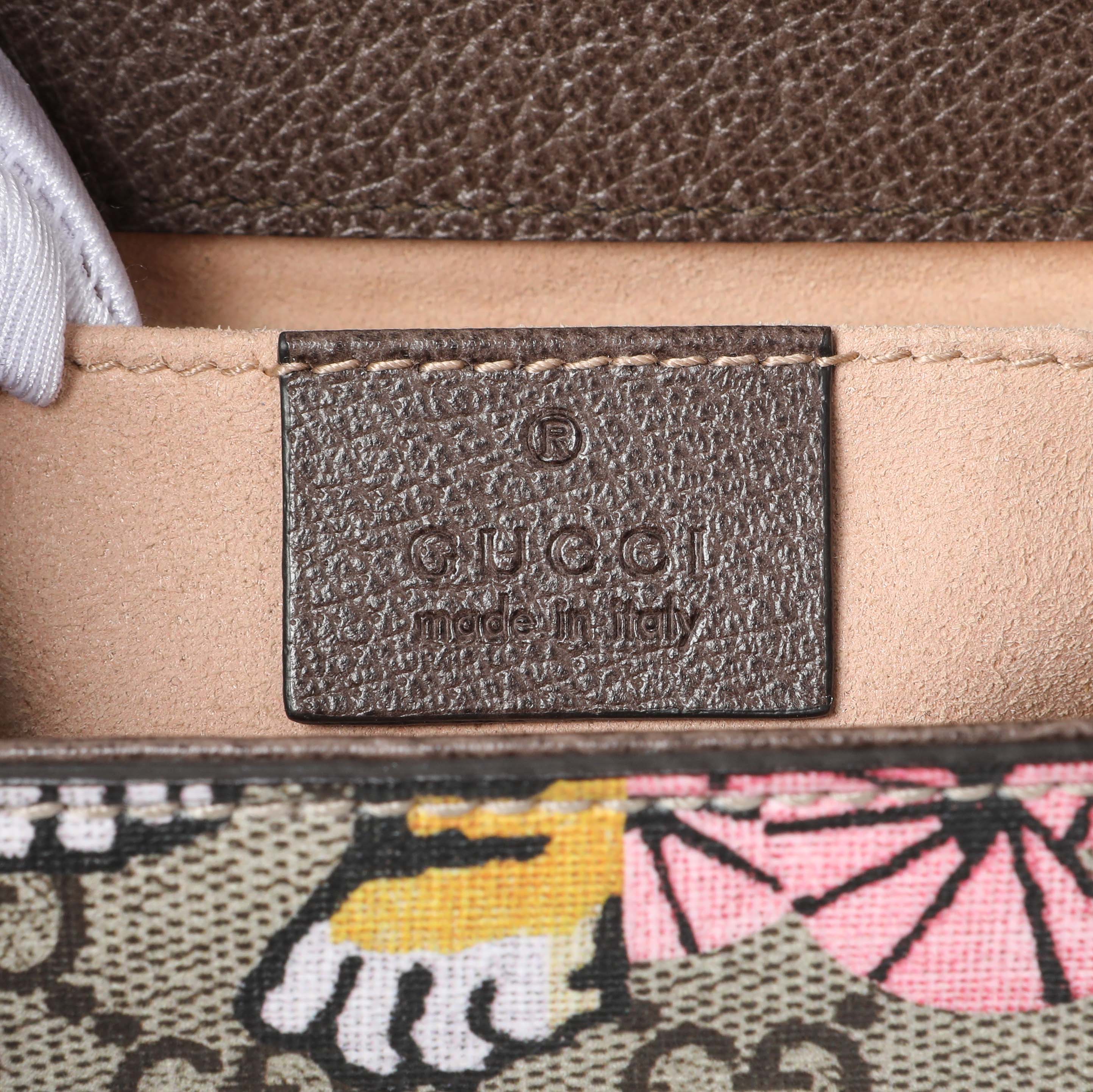 Gucci GG Supreme Monogram Bengal Calfskin Small Padlock Shoulder Bag - Image 5