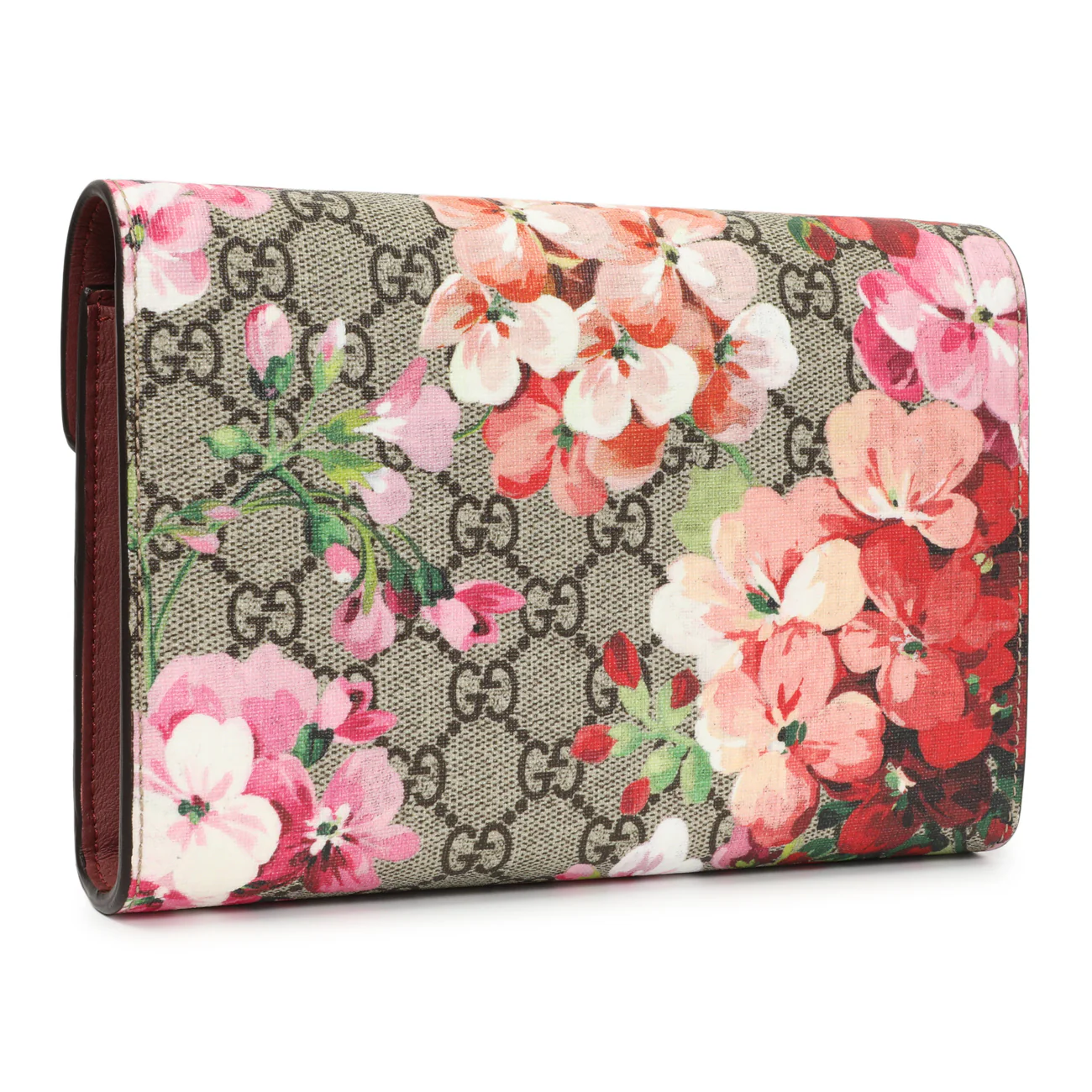 Gucci GG Supreme Monogram Blooms Mini Dionysus Chain Wallet - Image 2