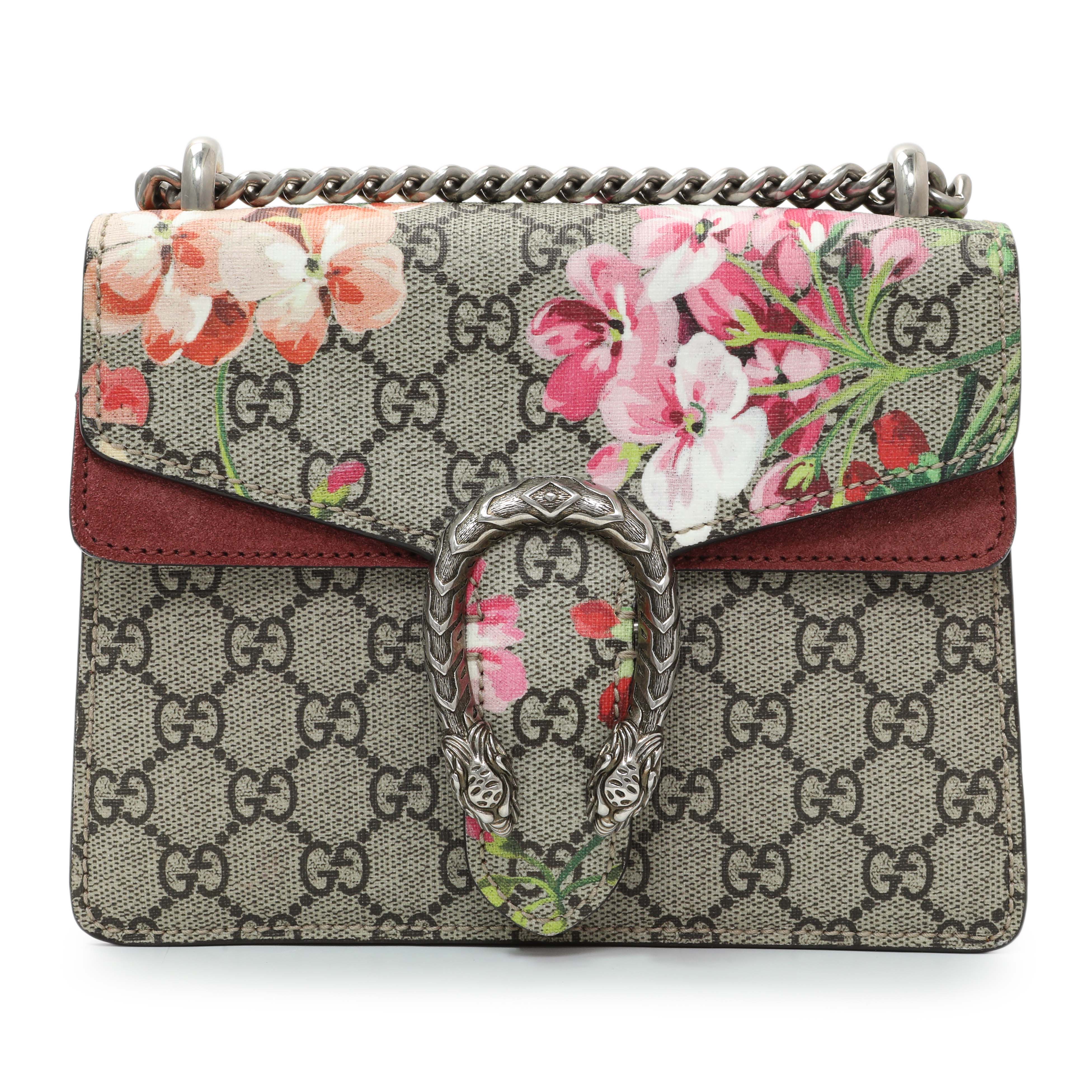 Gucci GG Supreme Monogram Blooms Mini Dionysus Shoulder Bag - Image 2