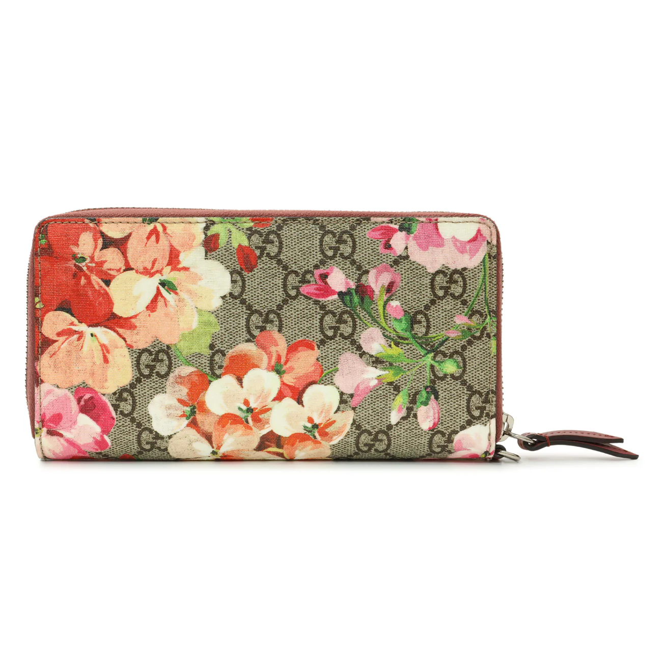 Gucci GG Supreme Monogram Blooms Wristlet Wallet - Image 2