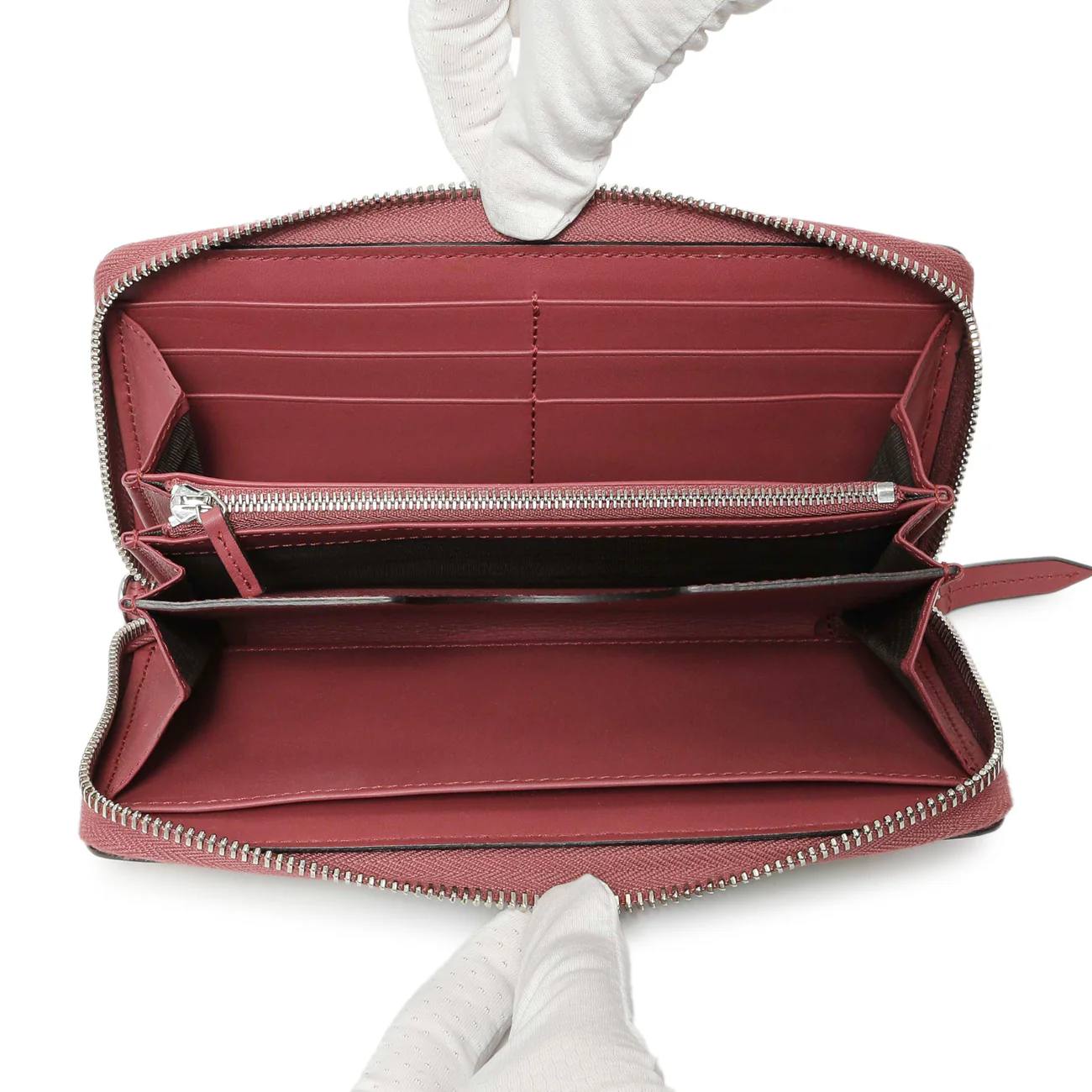 Gucci GG Supreme Monogram Blooms Wristlet Wallet - Image 6