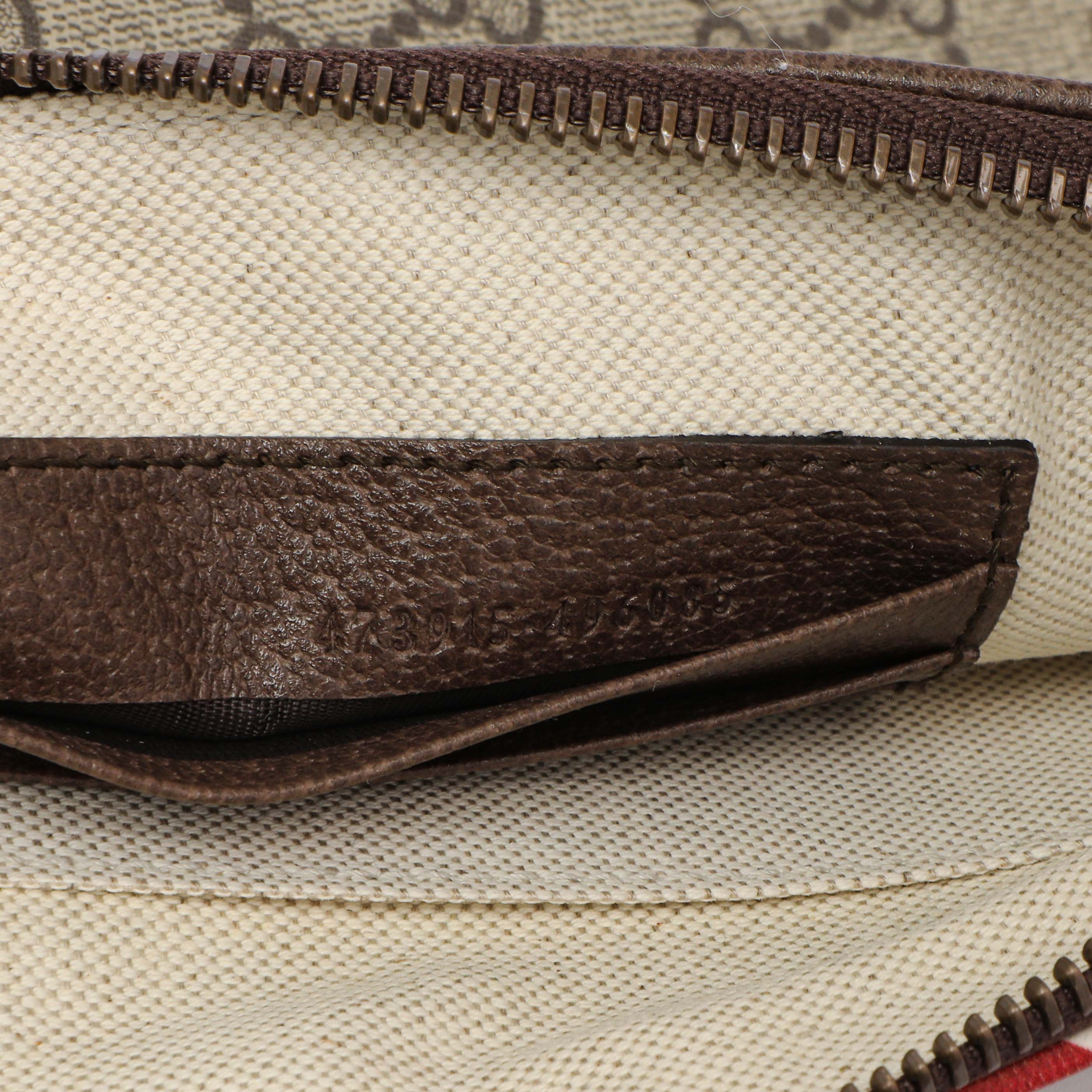 Gucci GG Supreme Monogram Courrier Neo Vintage Zip Wristlet - Image 6