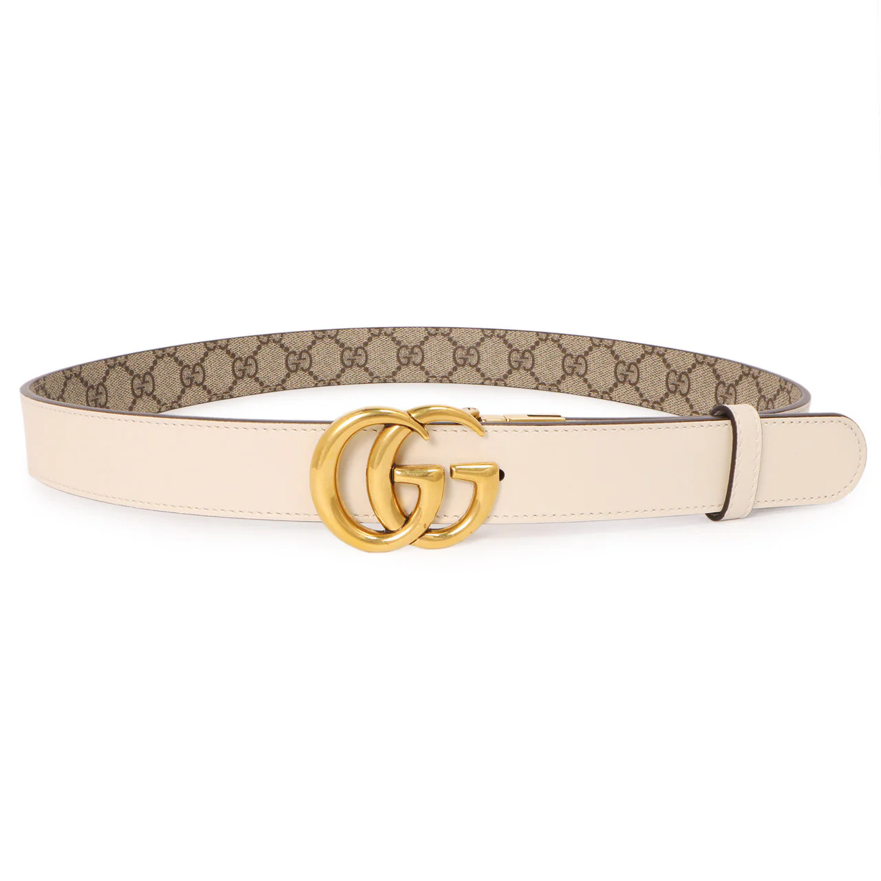 Gucci GG Supreme Monogram Double G Reversible 30mm Belt - Image 2