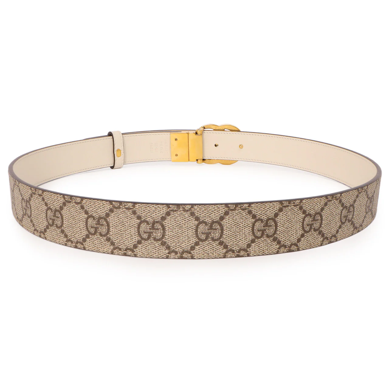 Gucci GG Supreme Monogram Double G Reversible 30mm Belt - Image 4