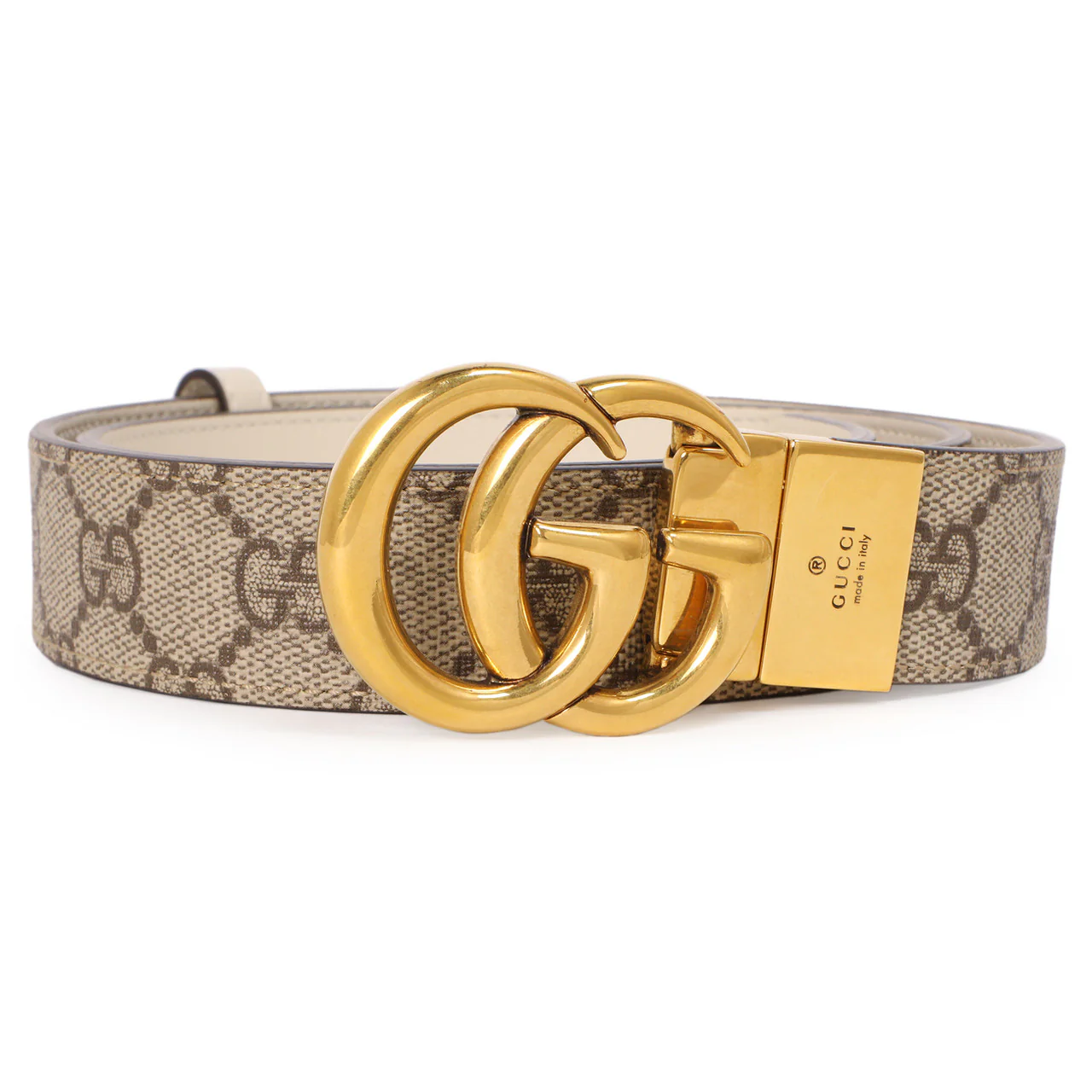 Gucci GG Supreme Monogram Double G Reversible 30mm Belt - Image 5