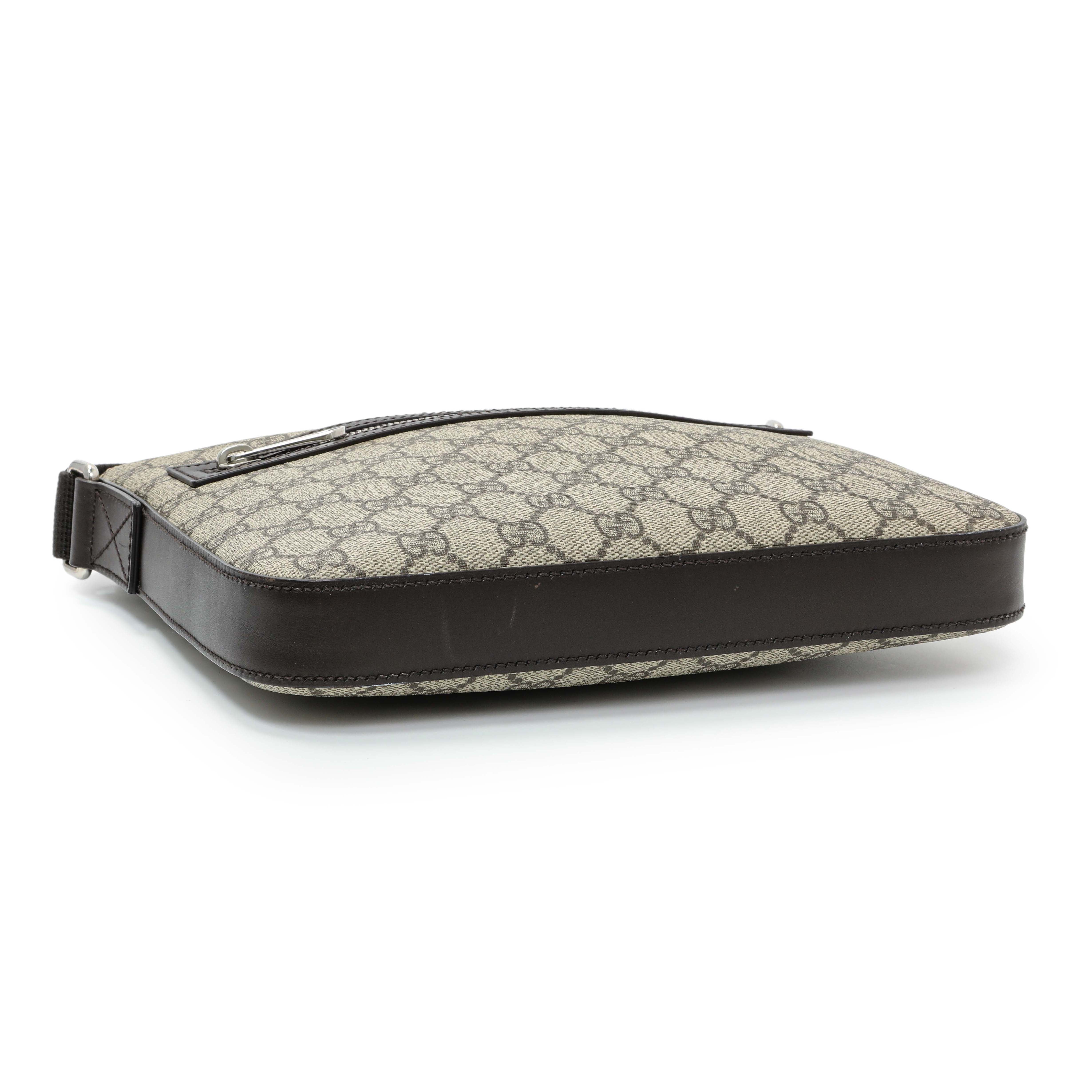 Gucci GG Supreme Monogram Flat Messenger - Image 3
