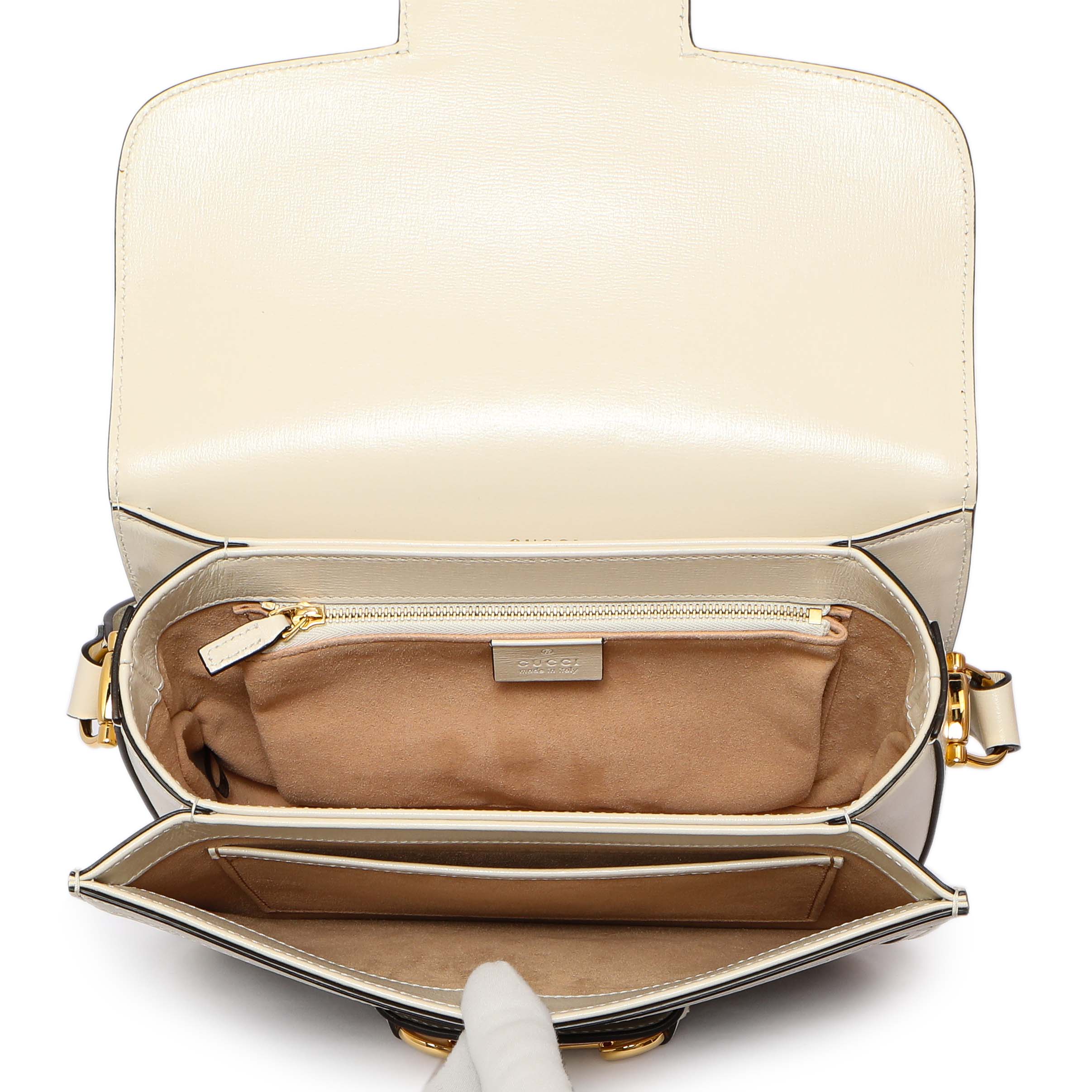 Gucci GG Supreme Monogram Horsebit 1955 Shoulder Bag - Image 9