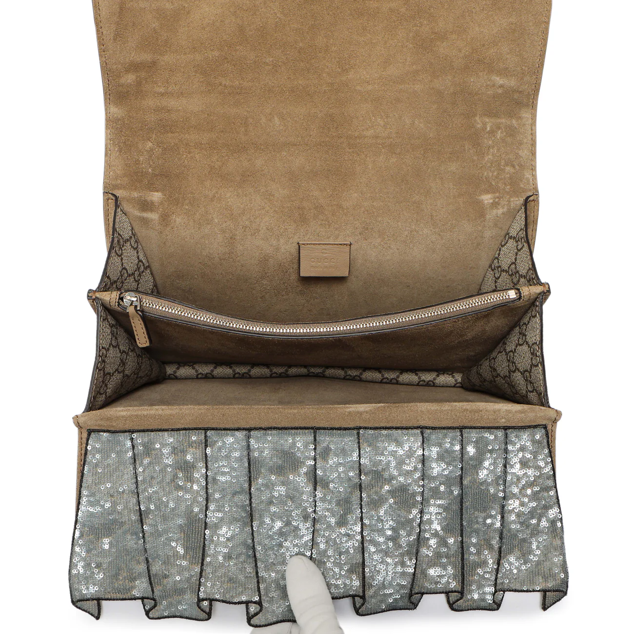 Gucci GG Supreme Monogram Lightning Embroidered Medium Dionysus Shoulder Bag - Image 5