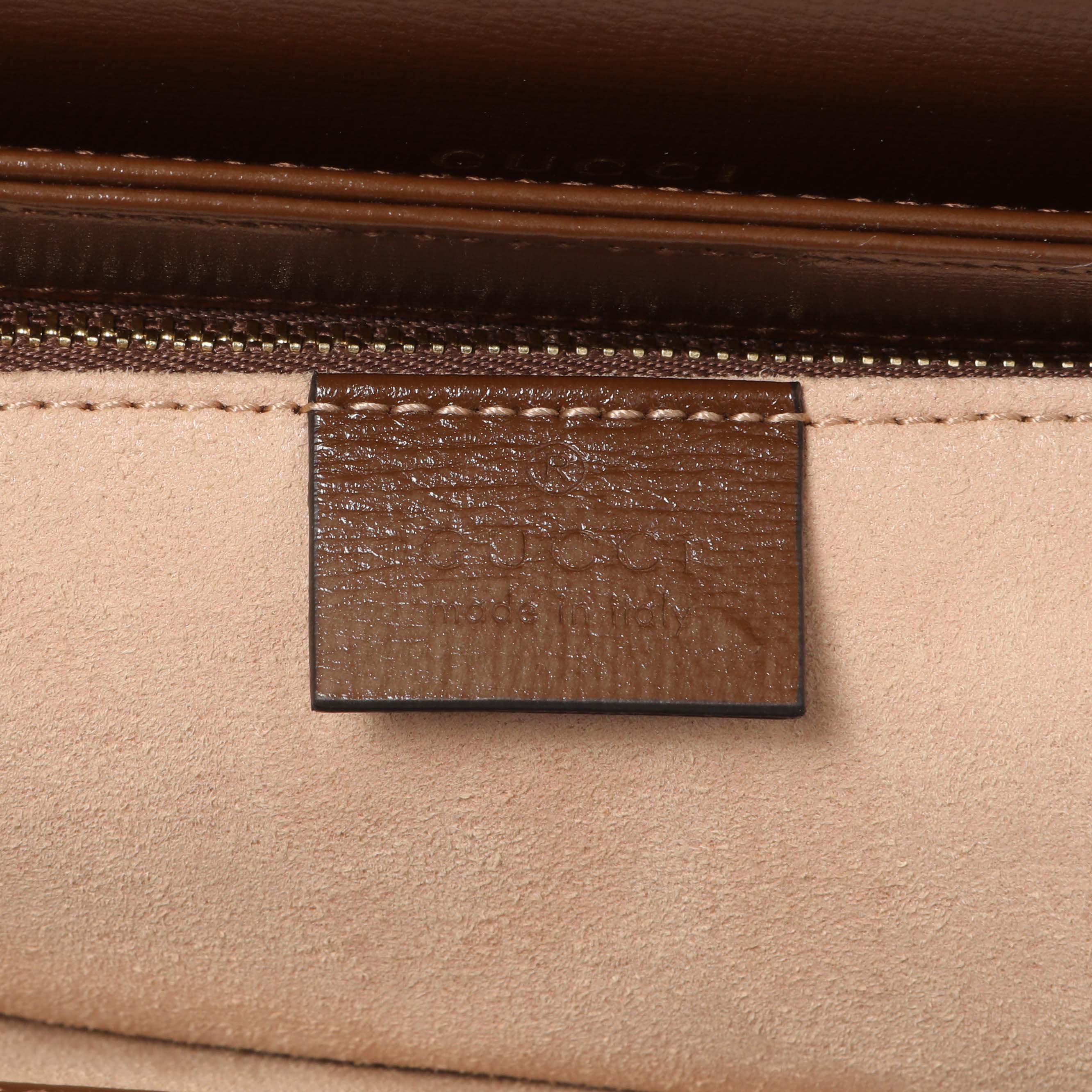Gucci GG Supreme Monogram Medium Horsebit 1955 Shoulder Bag - Image 5