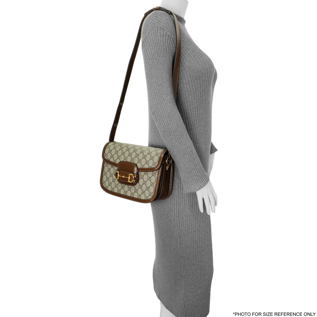 Gucci GG Supreme Monogram Medium Horsebit 1955 Shoulder Bag - Image 7