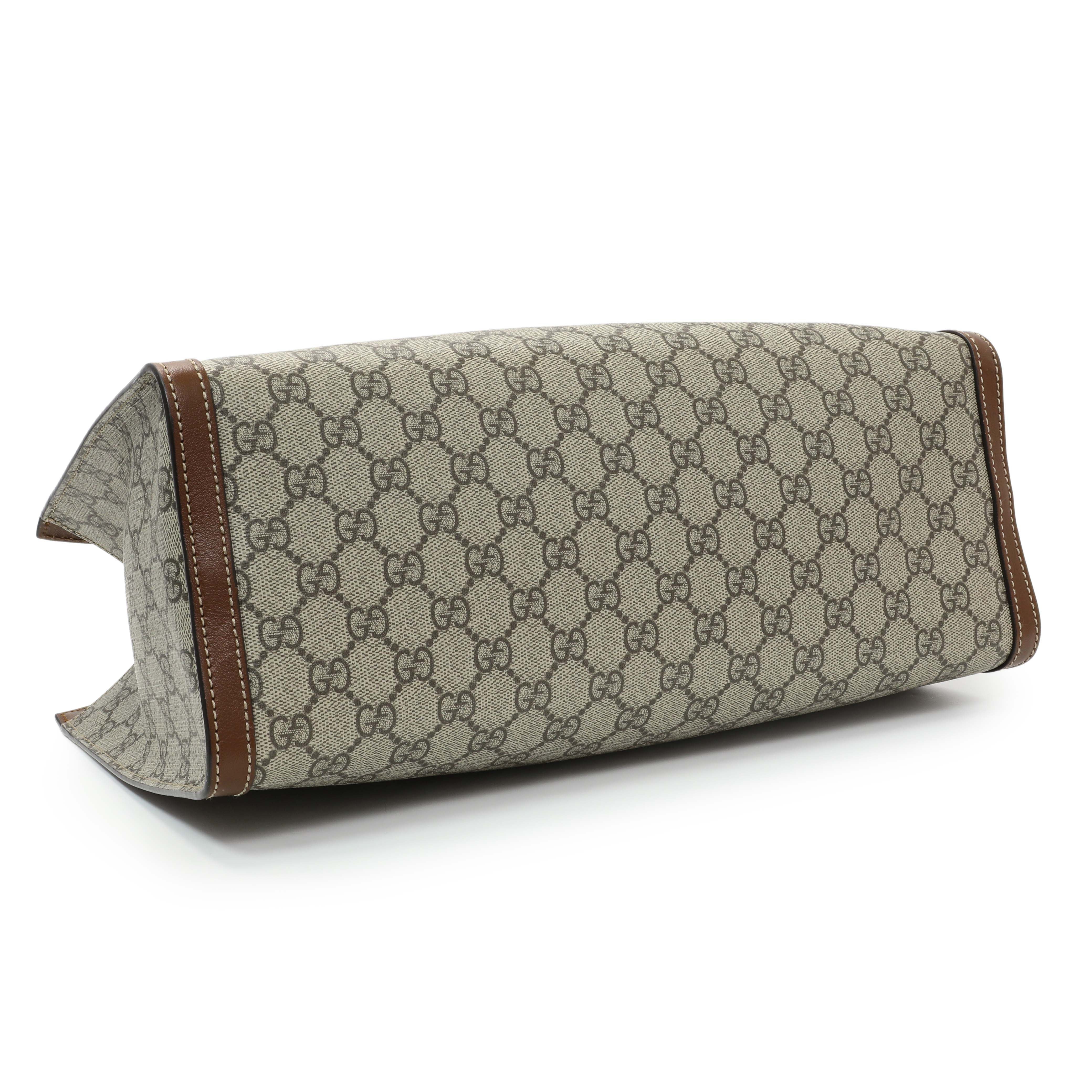 Gucci GG Supreme Monogram Medium Padlock Tote - Image 3