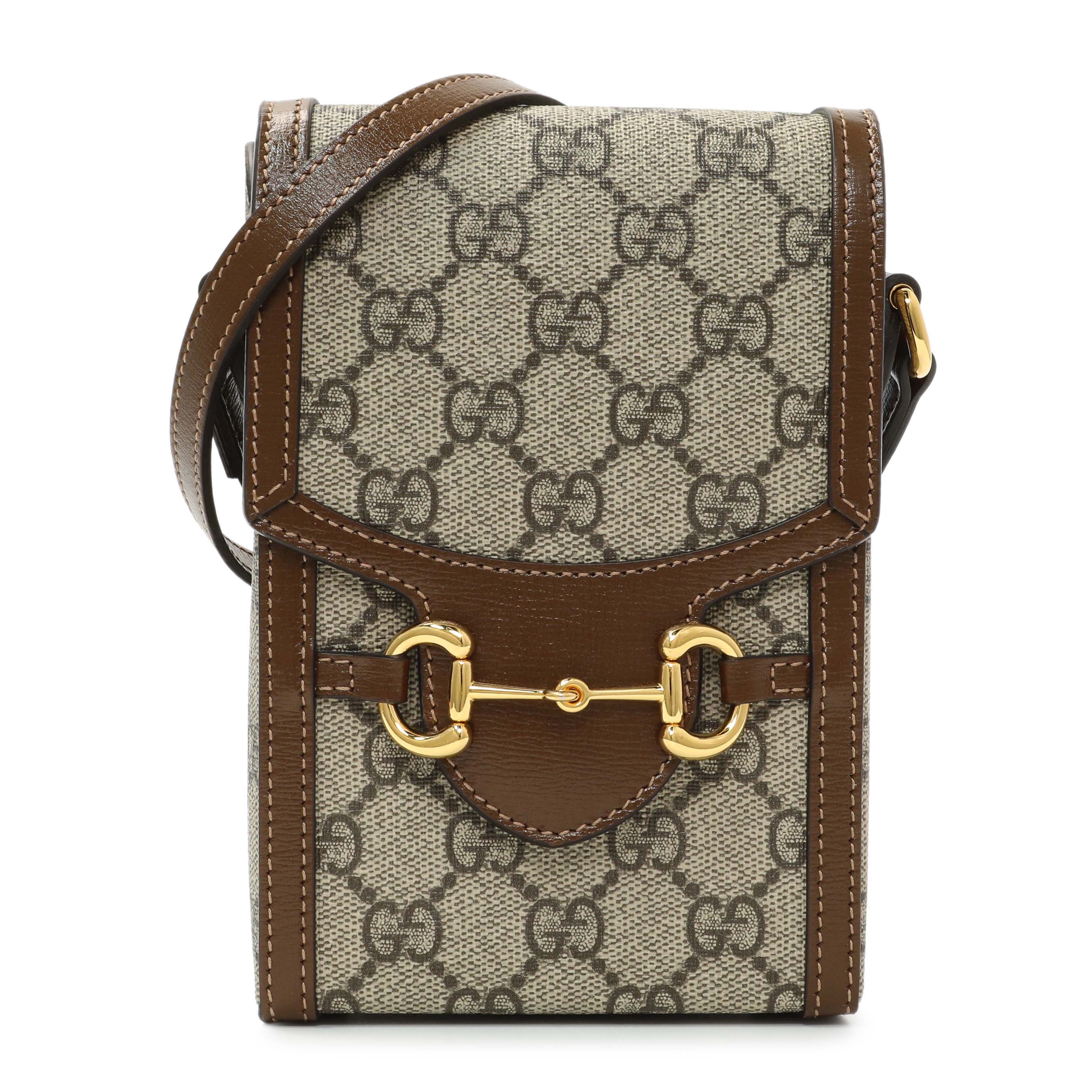 Gucci GG Supreme Monogram Mini Horsebit 1955 Shoulder Bag