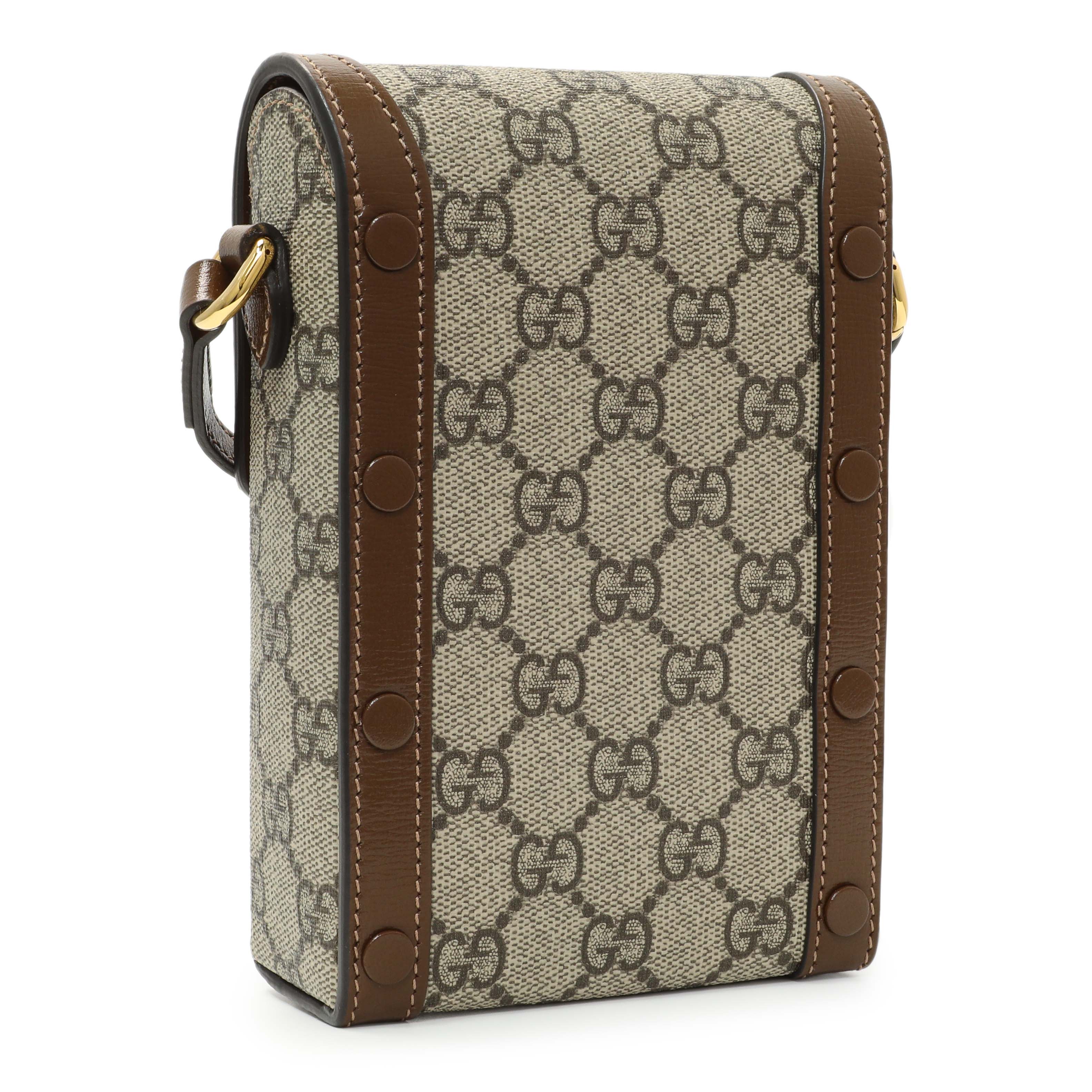 Gucci GG Supreme Monogram Mini Horsebit 1955 Shoulder Bag - Image 2
