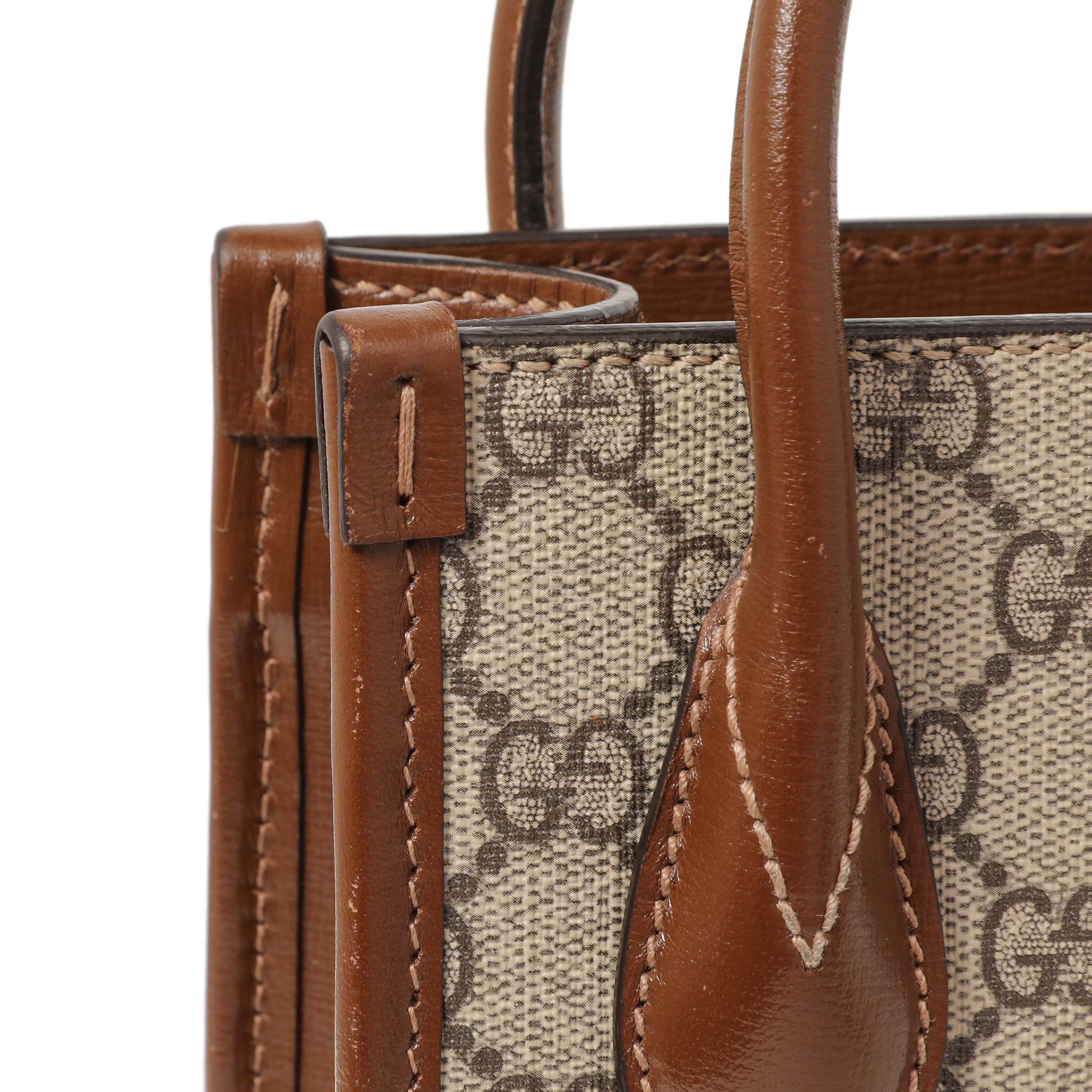 Gucci GG Supreme Monogram Mini Retro Interlocking G Tote Bag - Image 11