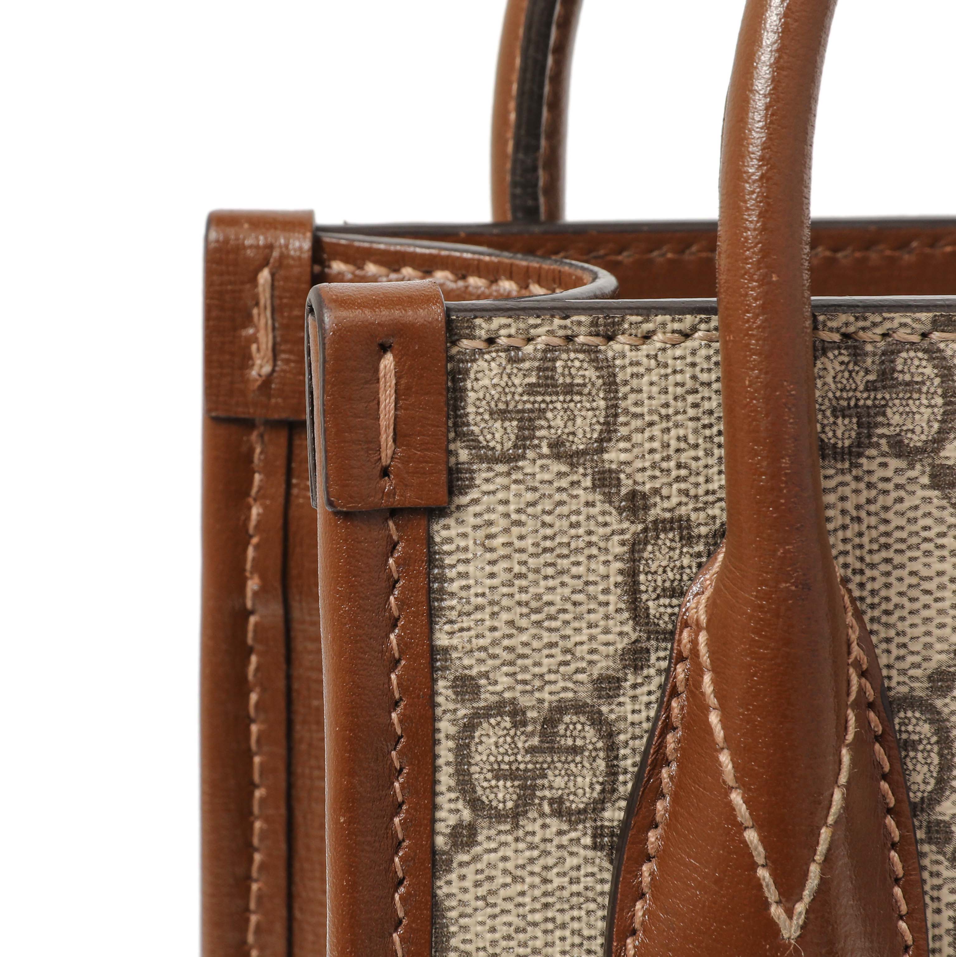 Gucci GG Supreme Monogram Mini Retro Interlocking G Tote Bag - Image 13
