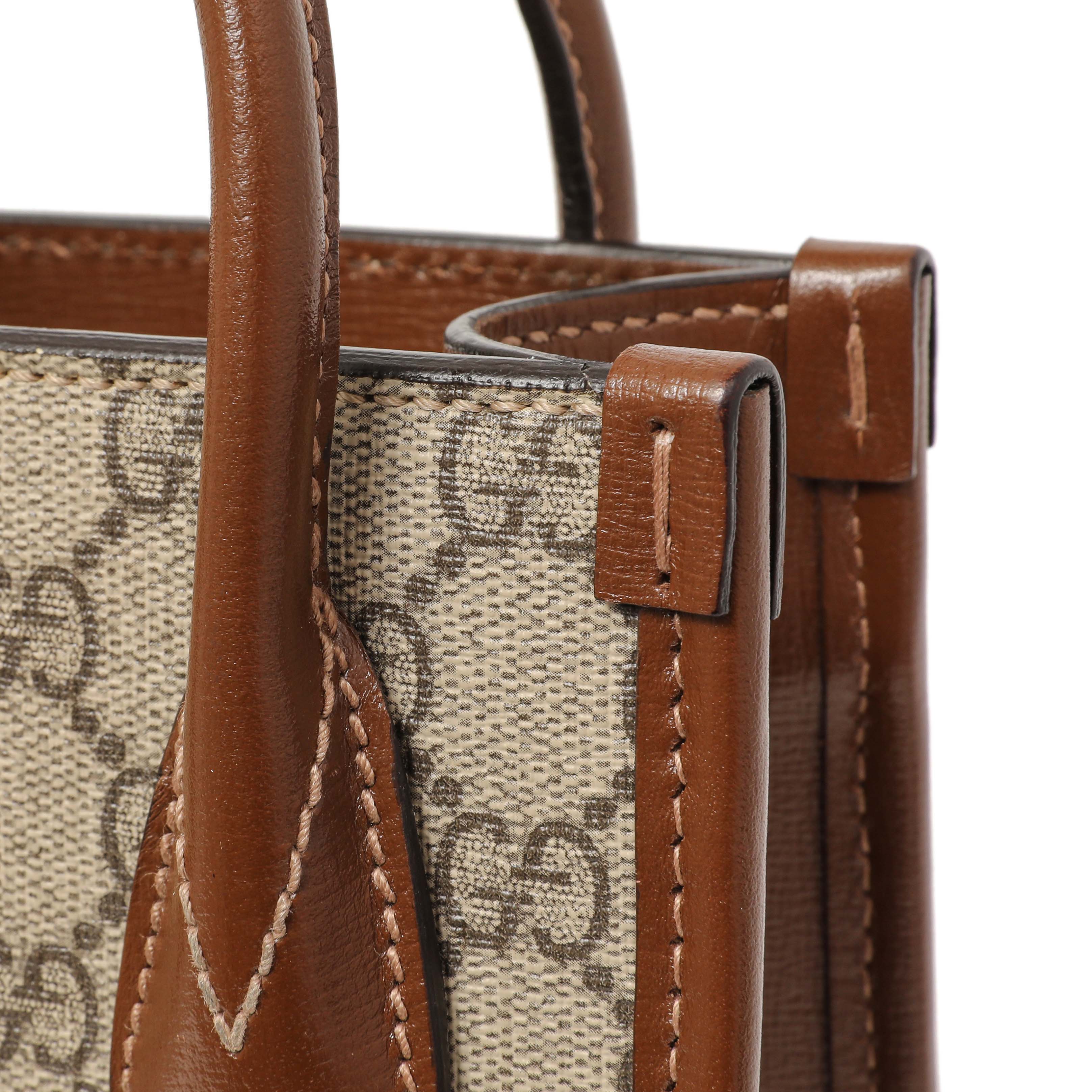 Gucci GG Supreme Monogram Mini Retro Interlocking G Tote Bag - Image 14