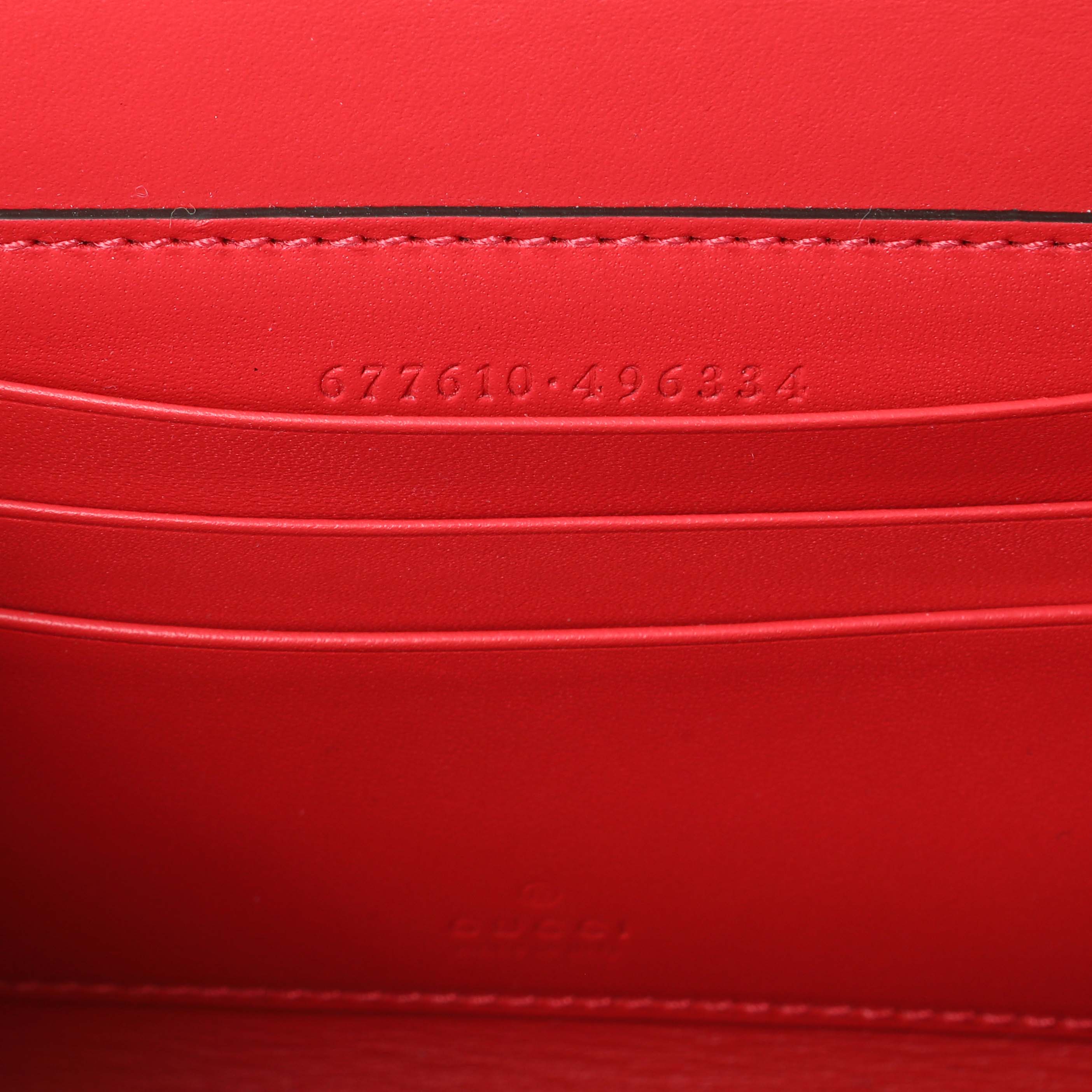 Gucci GG Supreme Monogram Moon Calfskin Love Valentines Day Padlock Case - Image 5