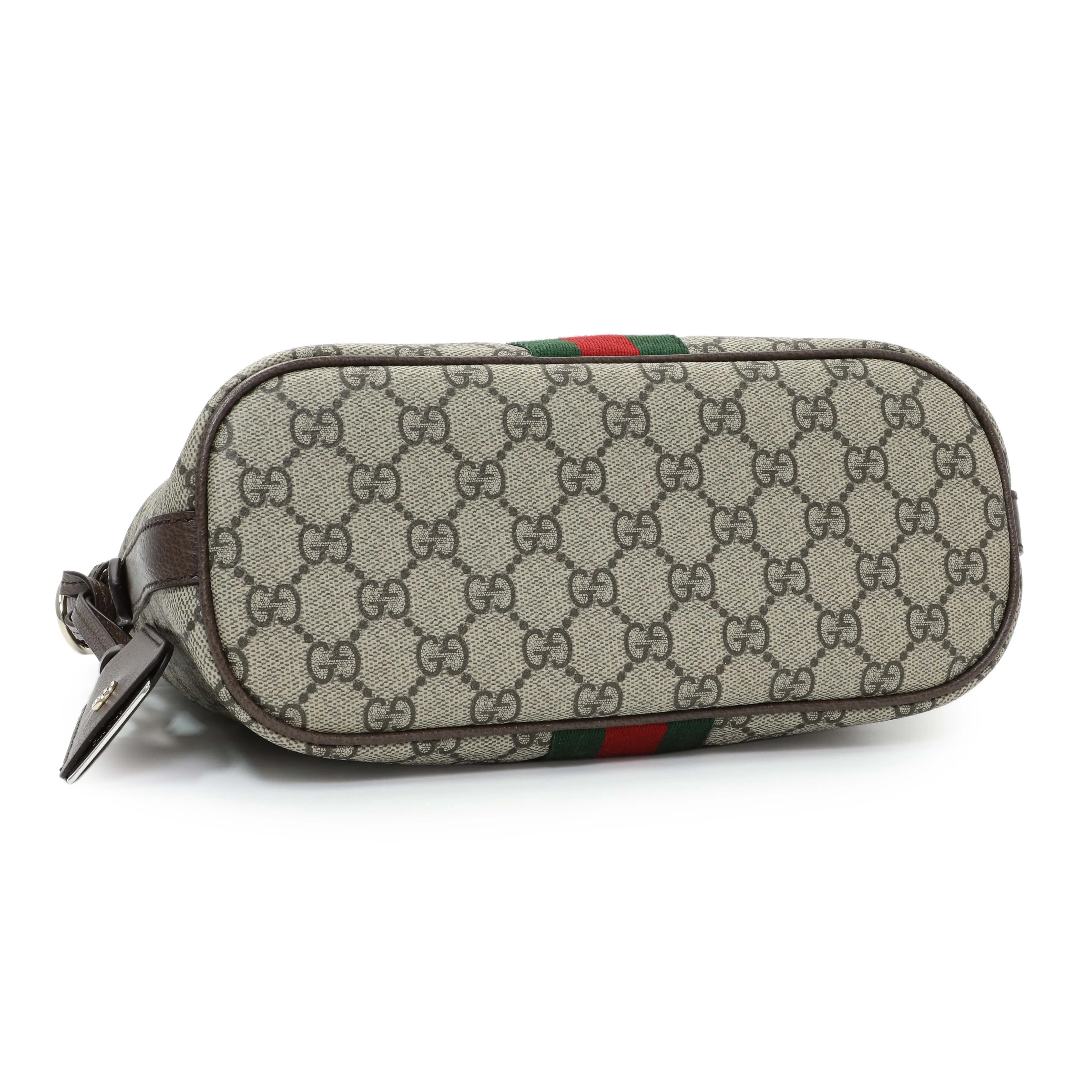 Gucci GG Supreme Monogram Ophidia Small Shoulder Bag - Image 4