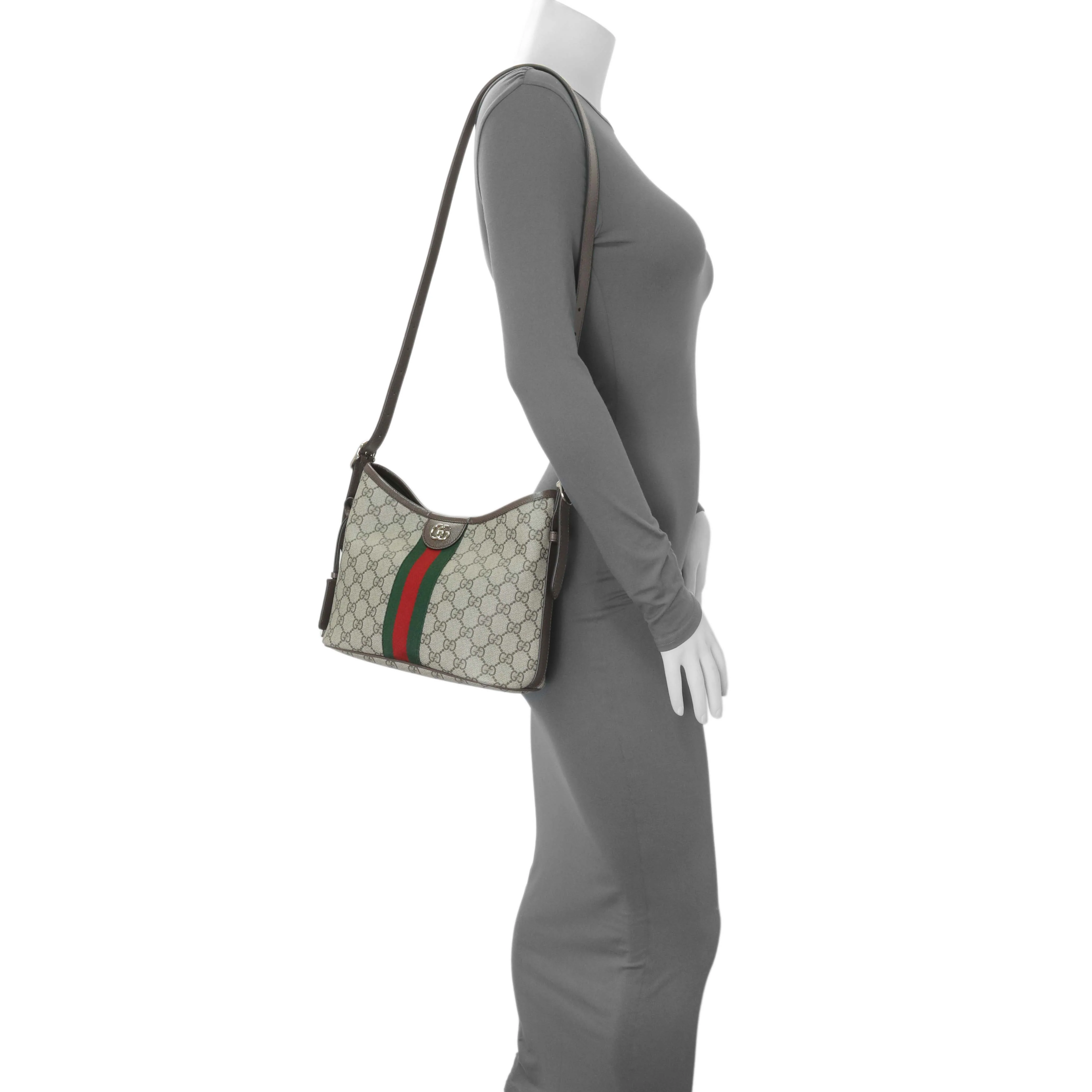Gucci GG Supreme Monogram Ophidia Small Shoulder Bag - Image 8