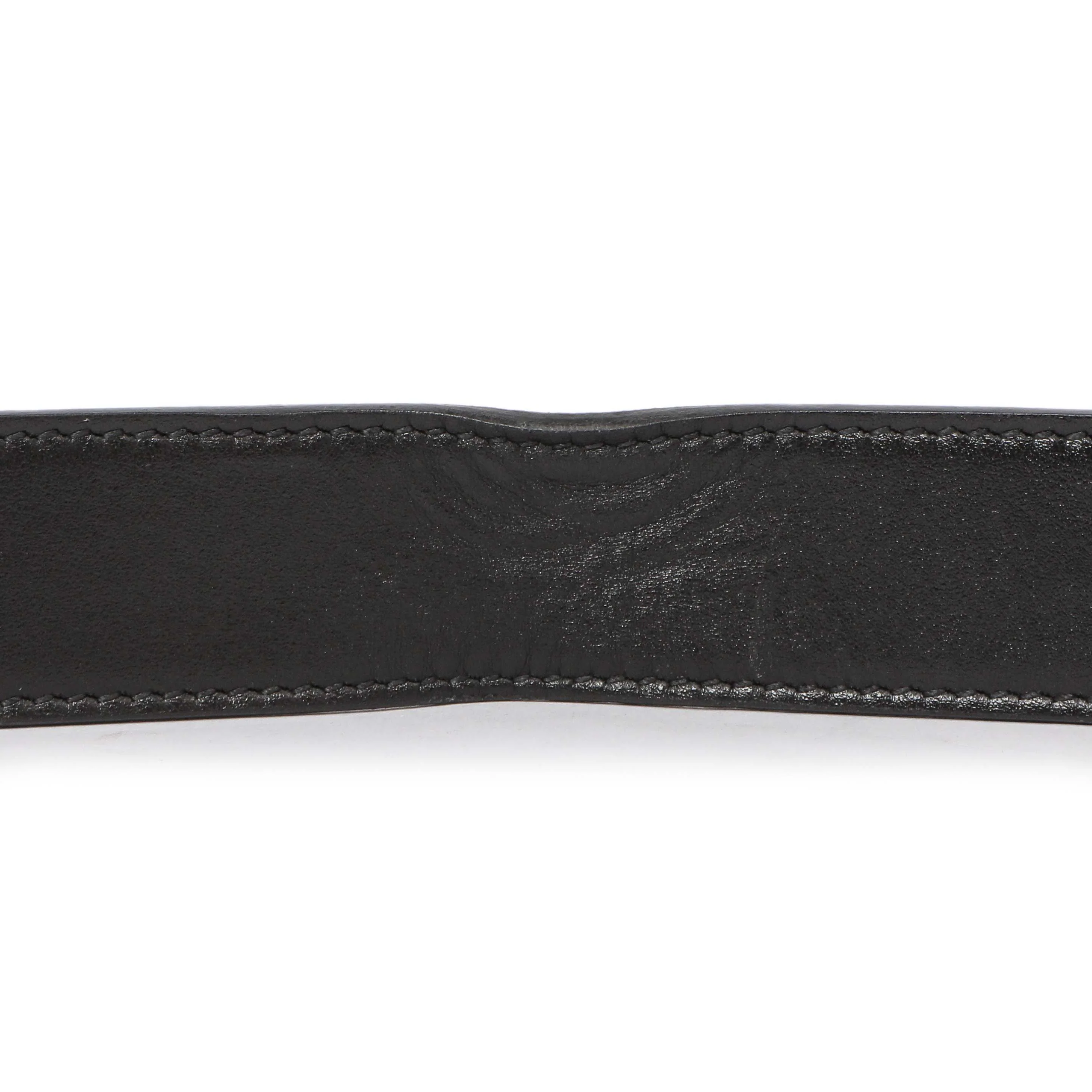 Gucci GG Supreme Monogram Plutone Calfskin Double G Reversible 30mm Belt - Image 5