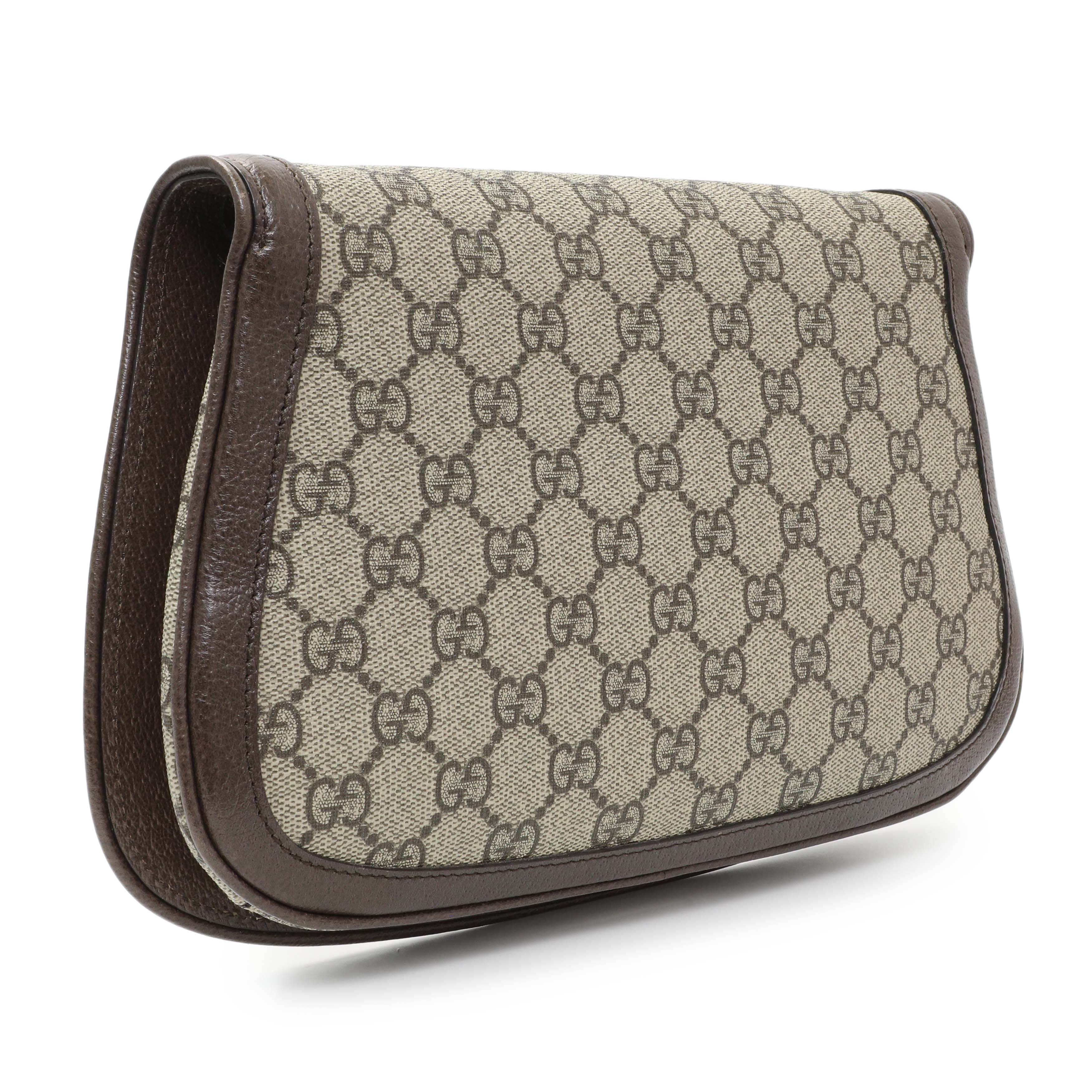Gucci GG Supreme Monogram Textured Dollar Calfskin Blondie Chain Shoulder Flap - Image 2