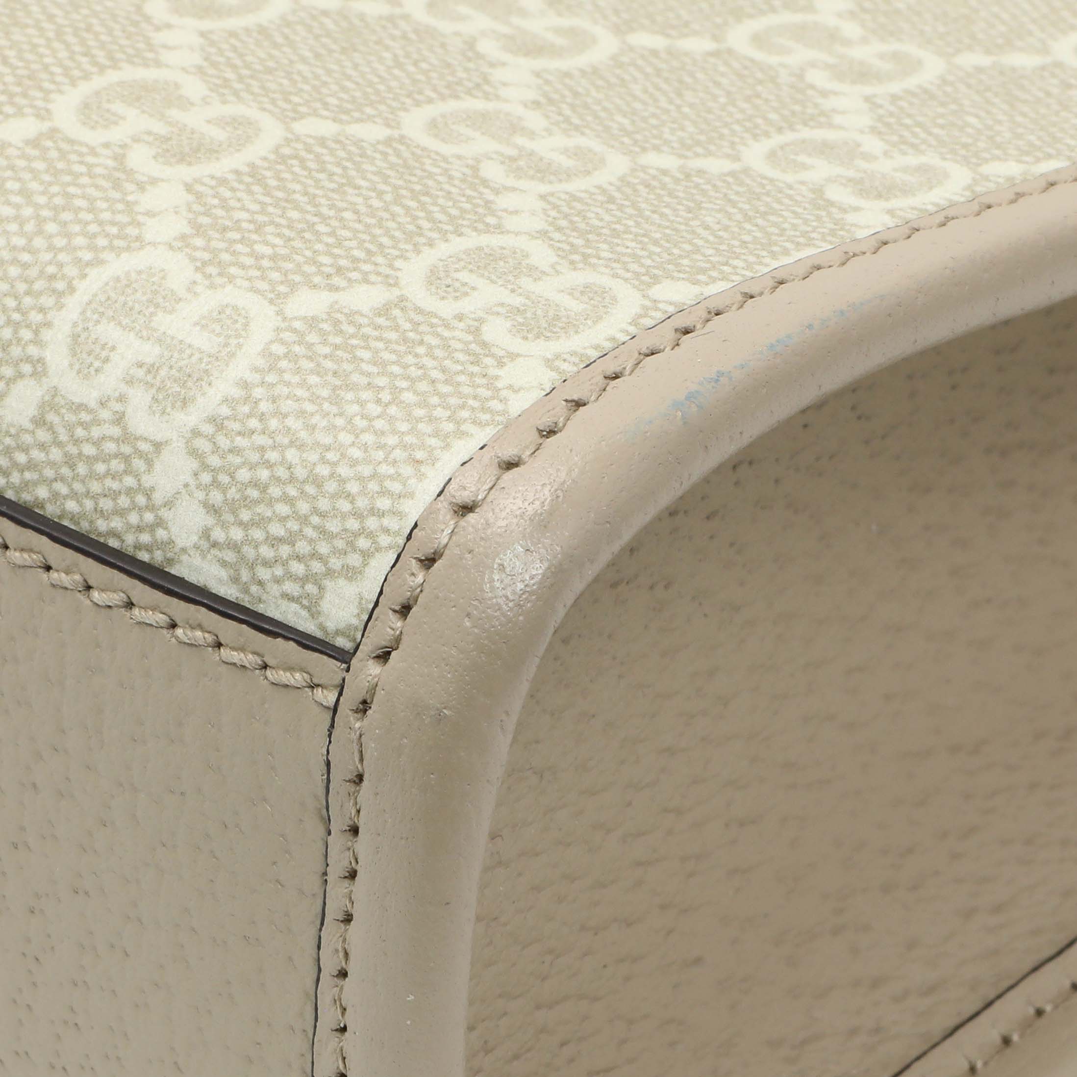 Gucci GG Supreme Monogram Textured Dollar Calfskin Mini Retro Interlocking G Tote - Image 7