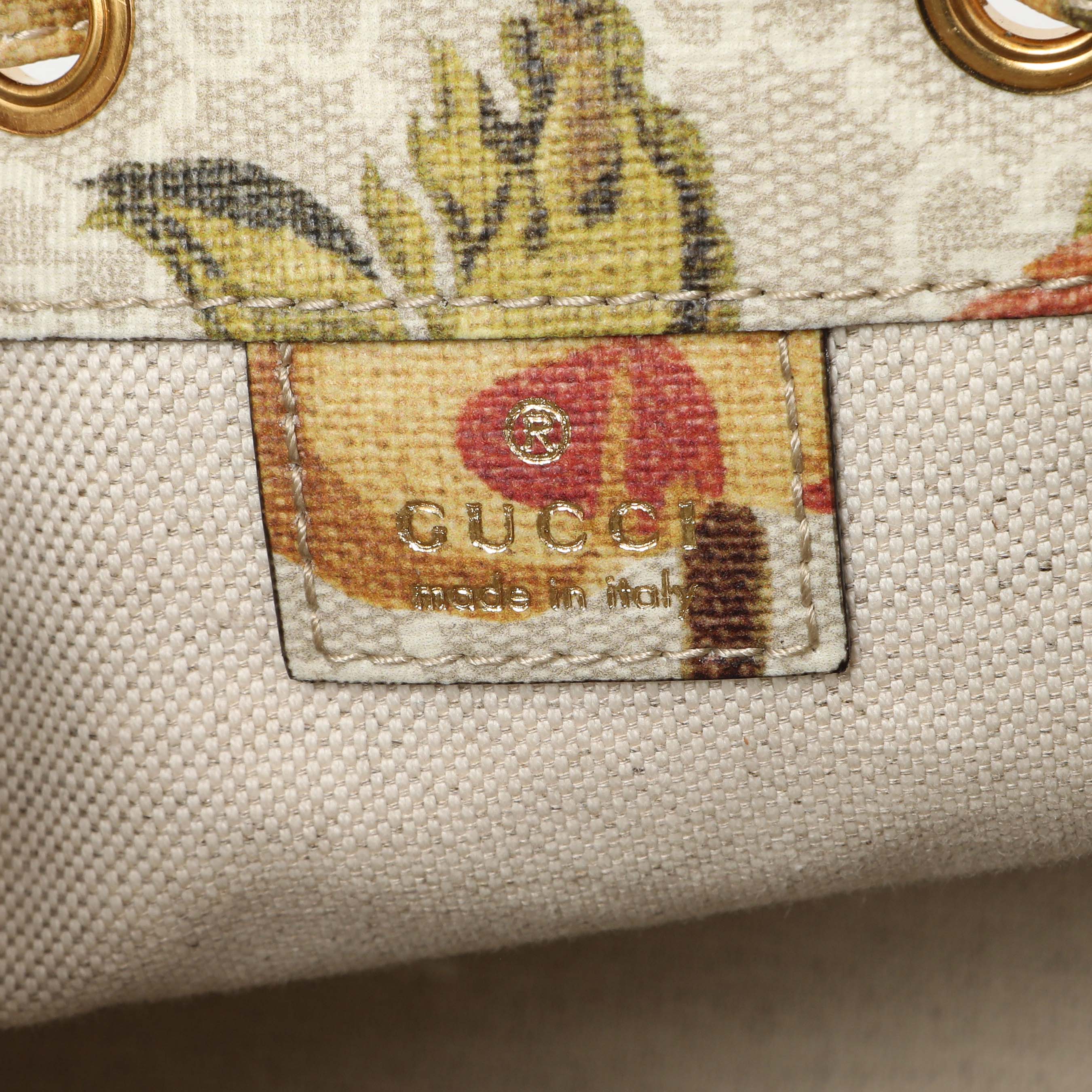 Gucci GG Supreme Monogram Water Flora Web Mini Ophidia Bucket Bag - Image 5