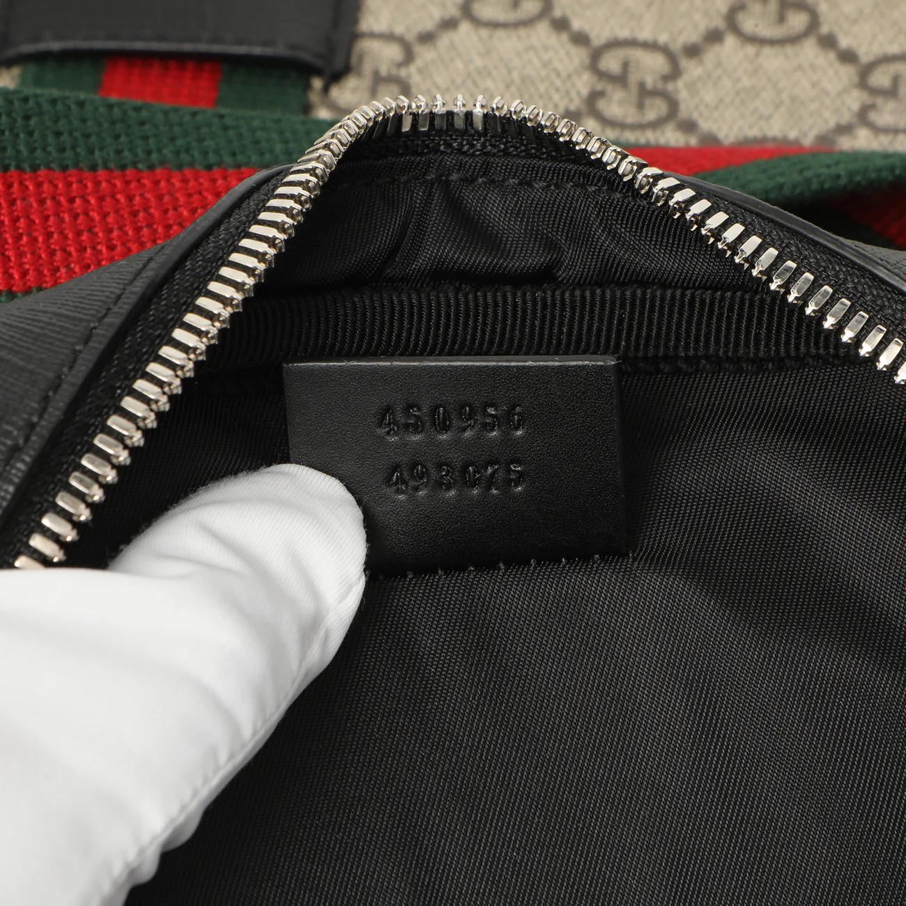 Gucci GG Supreme Monogram Web Belt Bag - Image 7