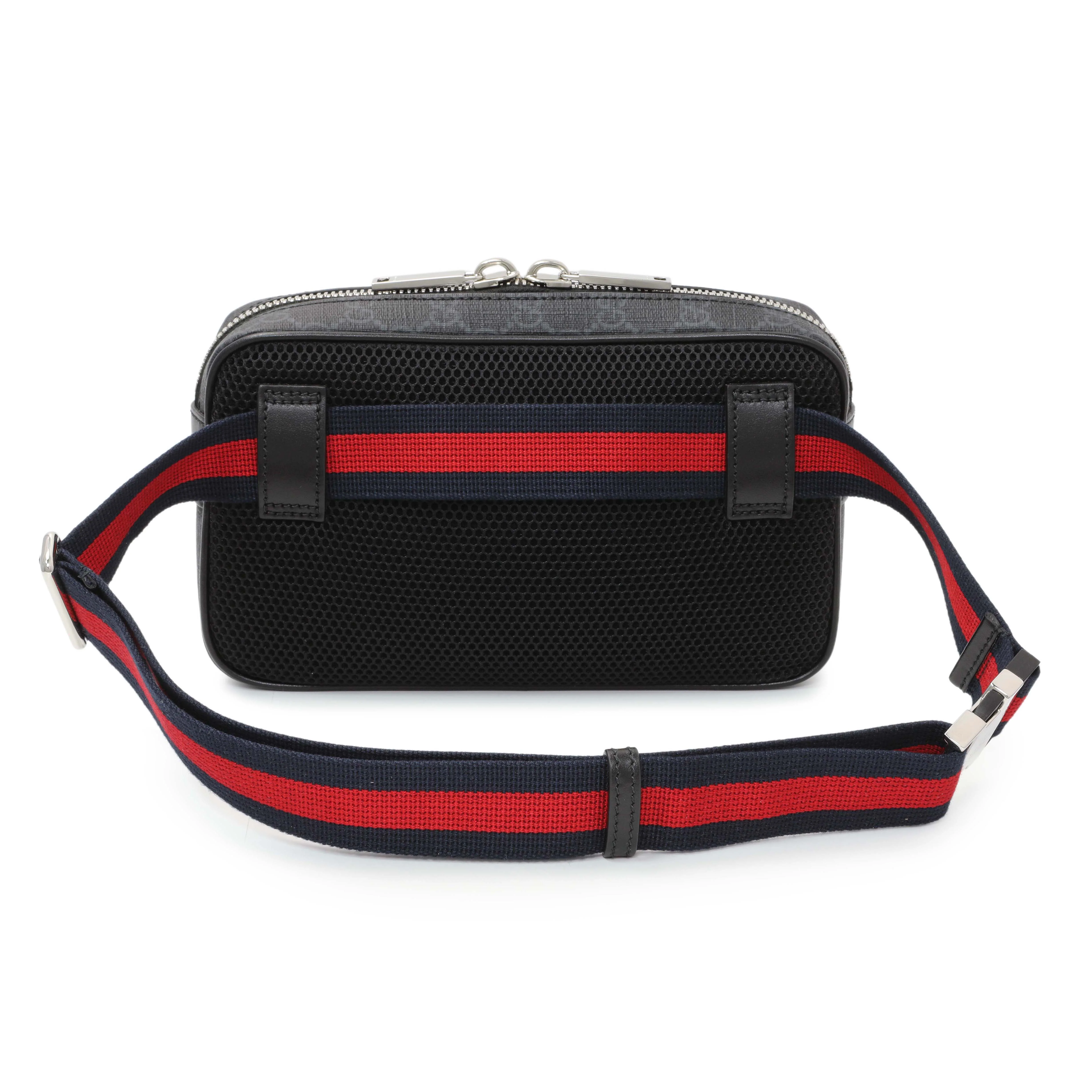 Gucci GG Supreme Monogram Web Belt Bag - Image 2