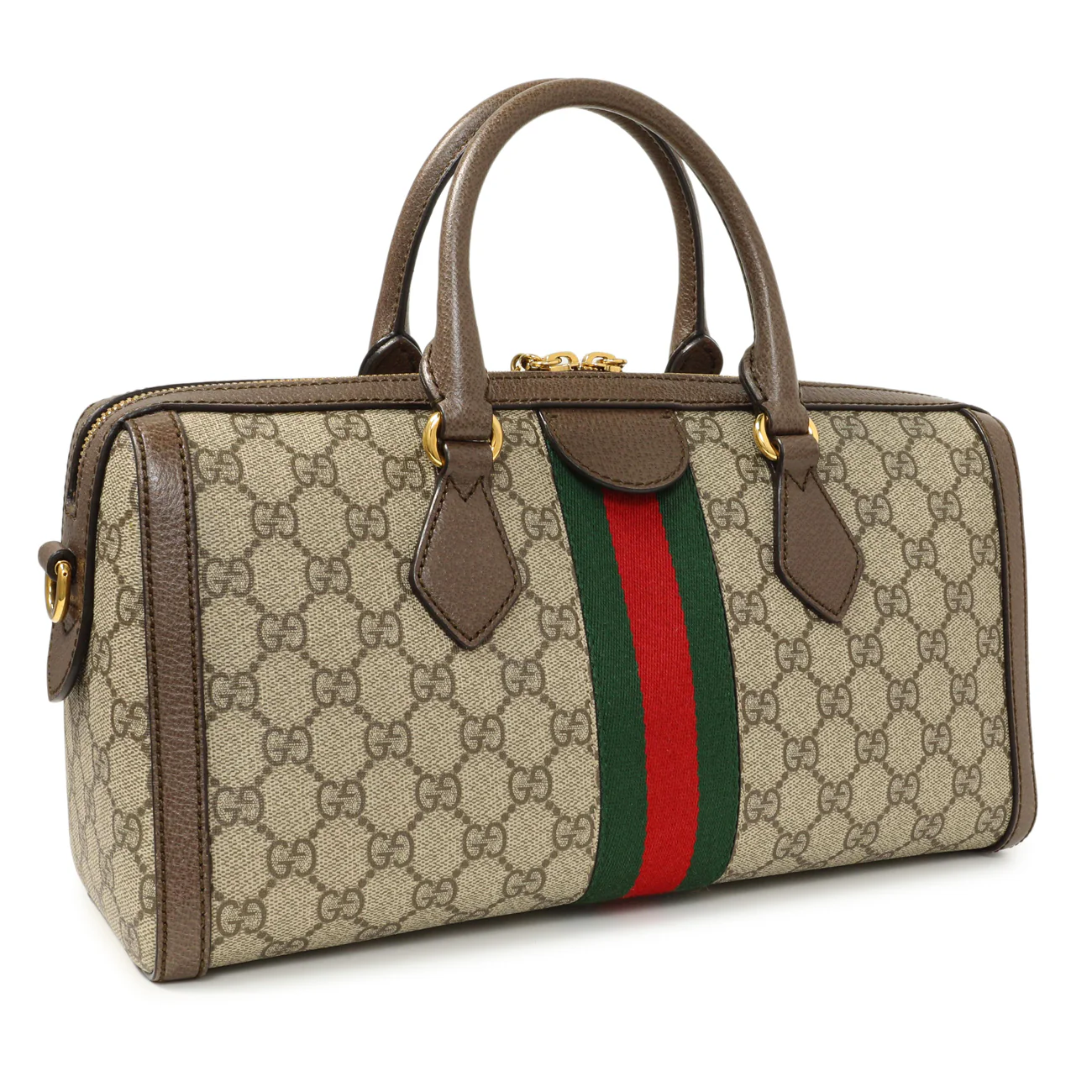 Gucci GG Supreme Monogram Web Medium Ophidia Boston - Image 2