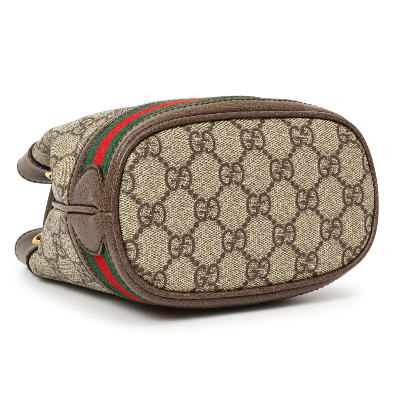 Gucci GG Supreme Monogram Web Mini Ophidia Bucket Bag - Image 4