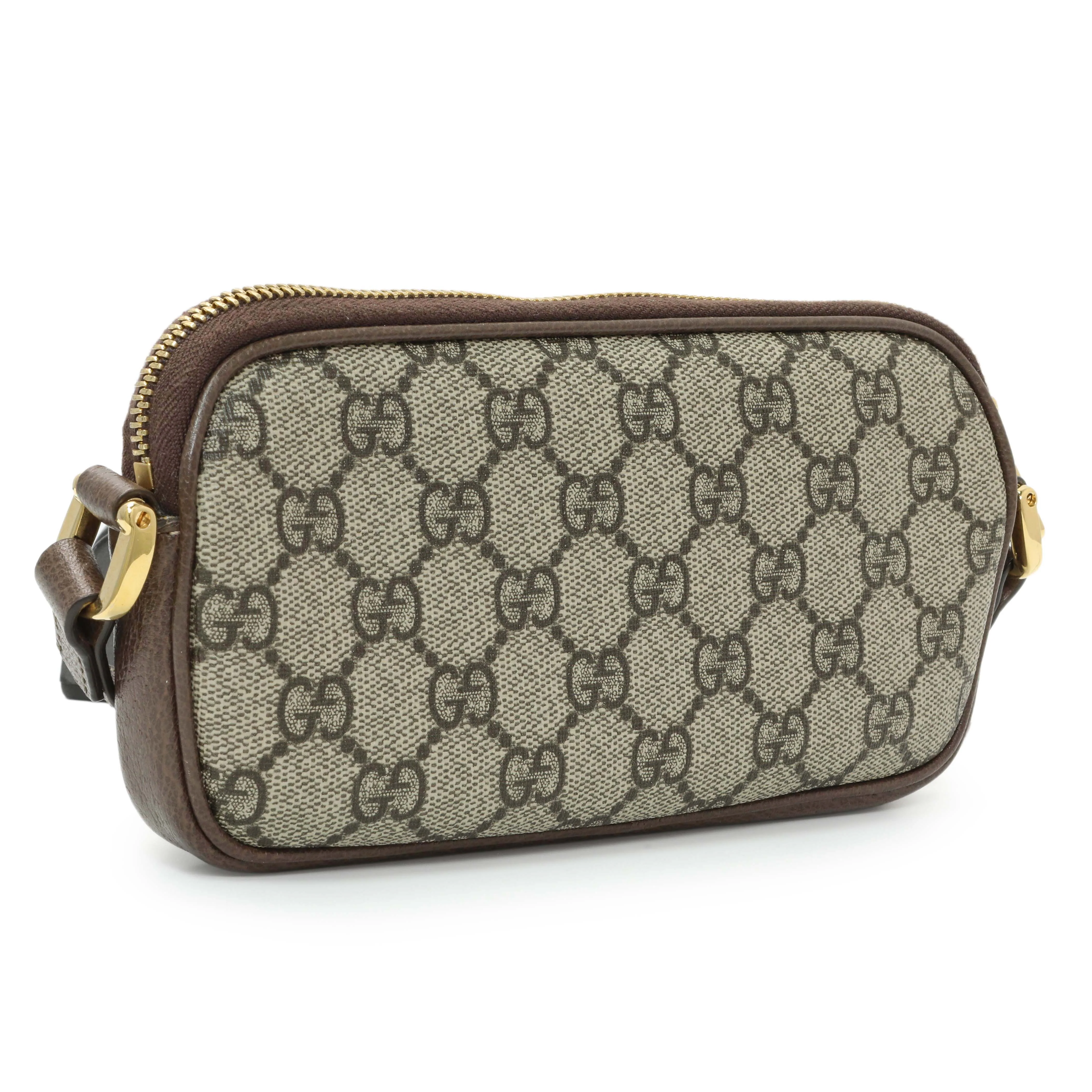 Gucci GG Supreme Monogram Web Mini Ophidia GG Bag - Image 3