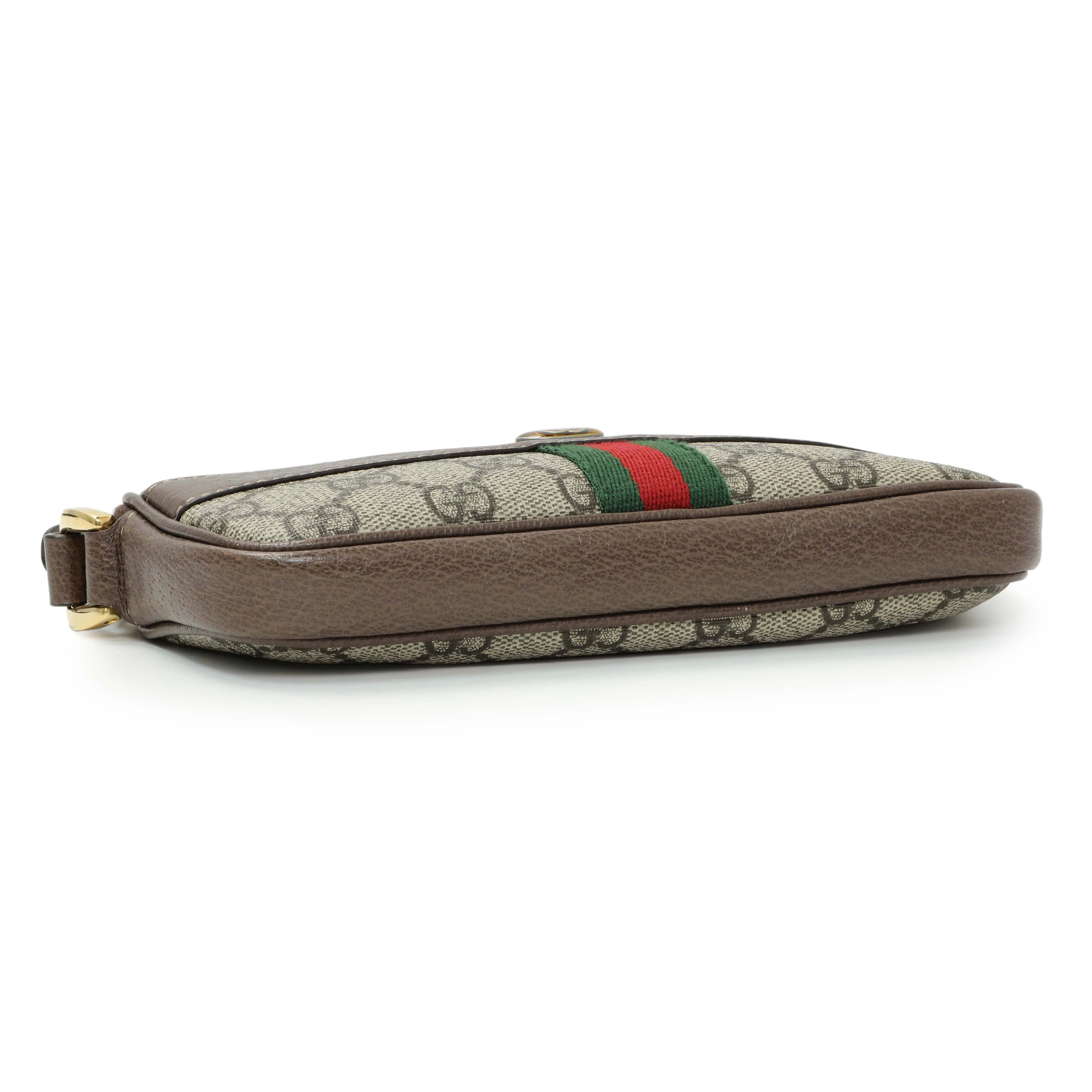 Gucci GG Supreme Monogram Web Mini Ophidia GG Bag - Image 4
