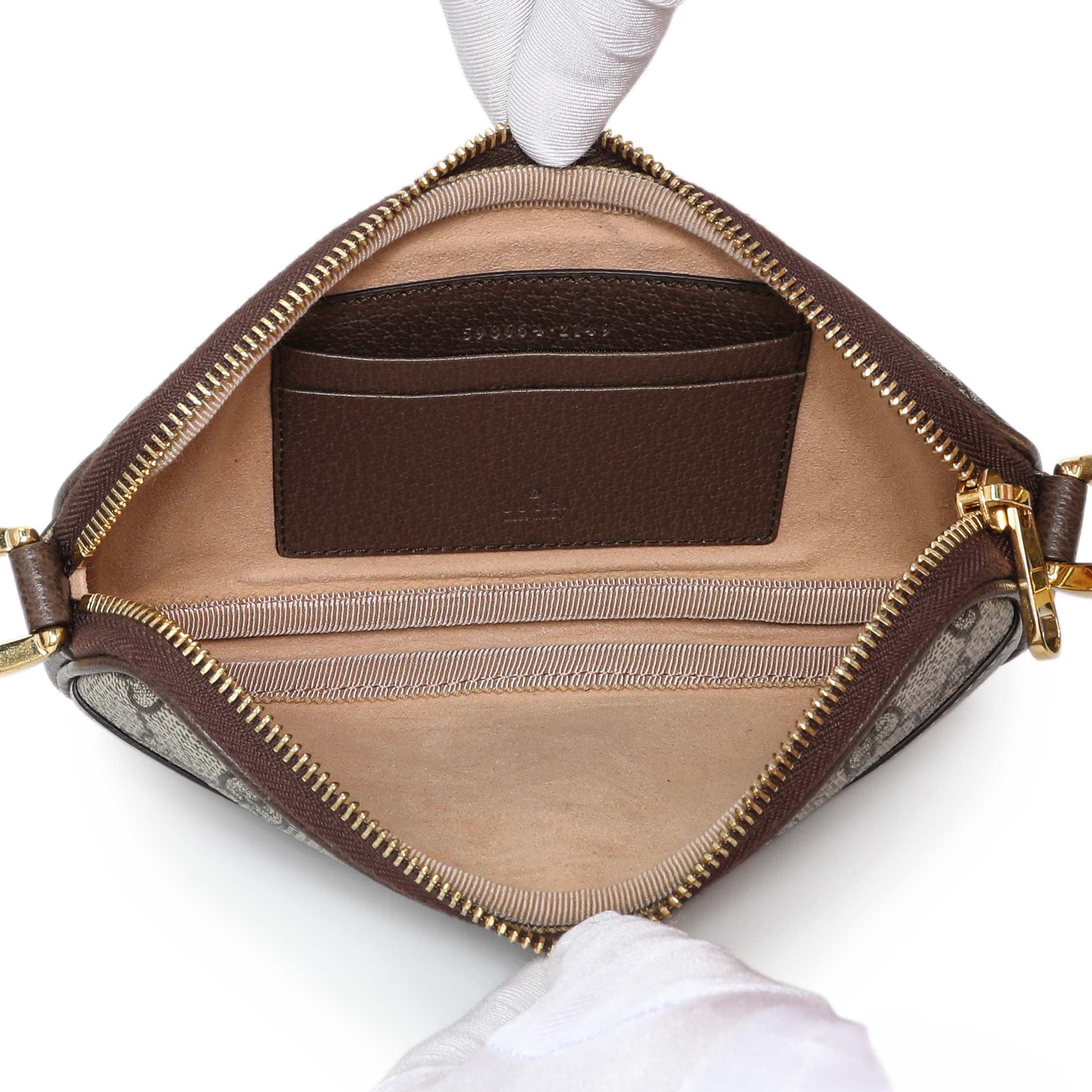 Gucci GG Supreme Monogram Web Mini Ophidia GG Bag - Image 5