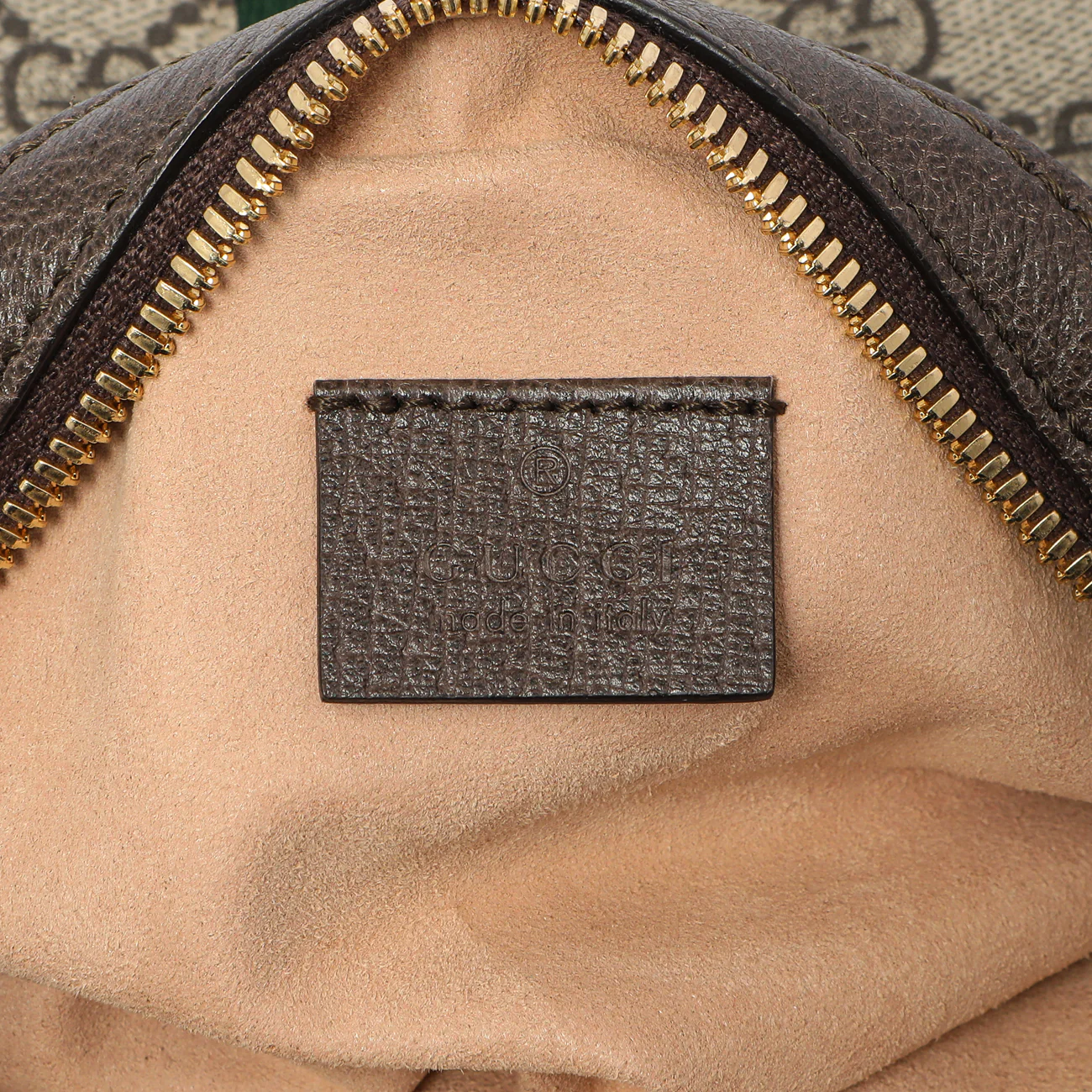 Gucci GG Supreme Monogram Web Mini Ophidia Round Shoulder Bag - Image 6