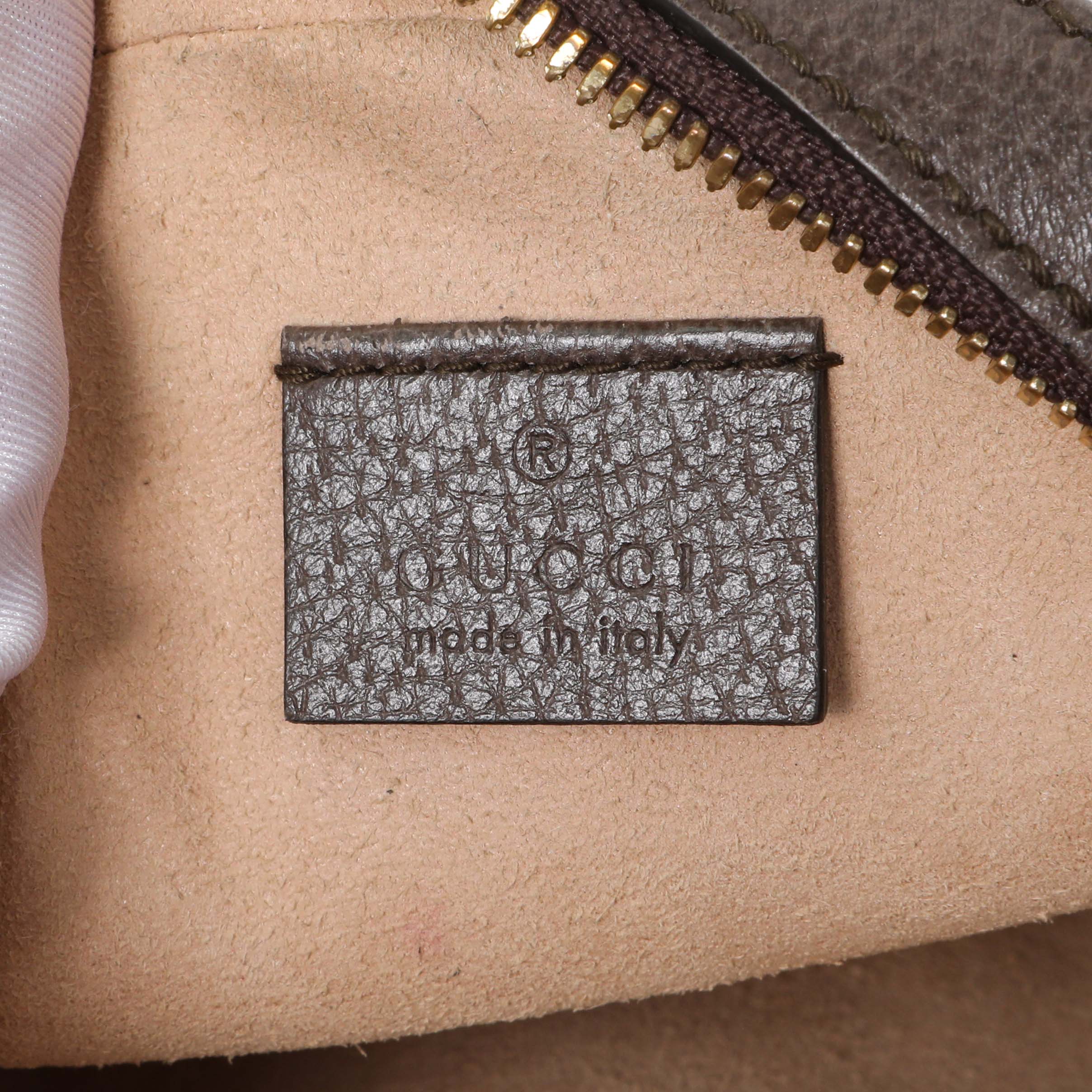 Gucci GG Supreme Monogram Web Mini Ophidia Round Shoulder Bag - Image 5
