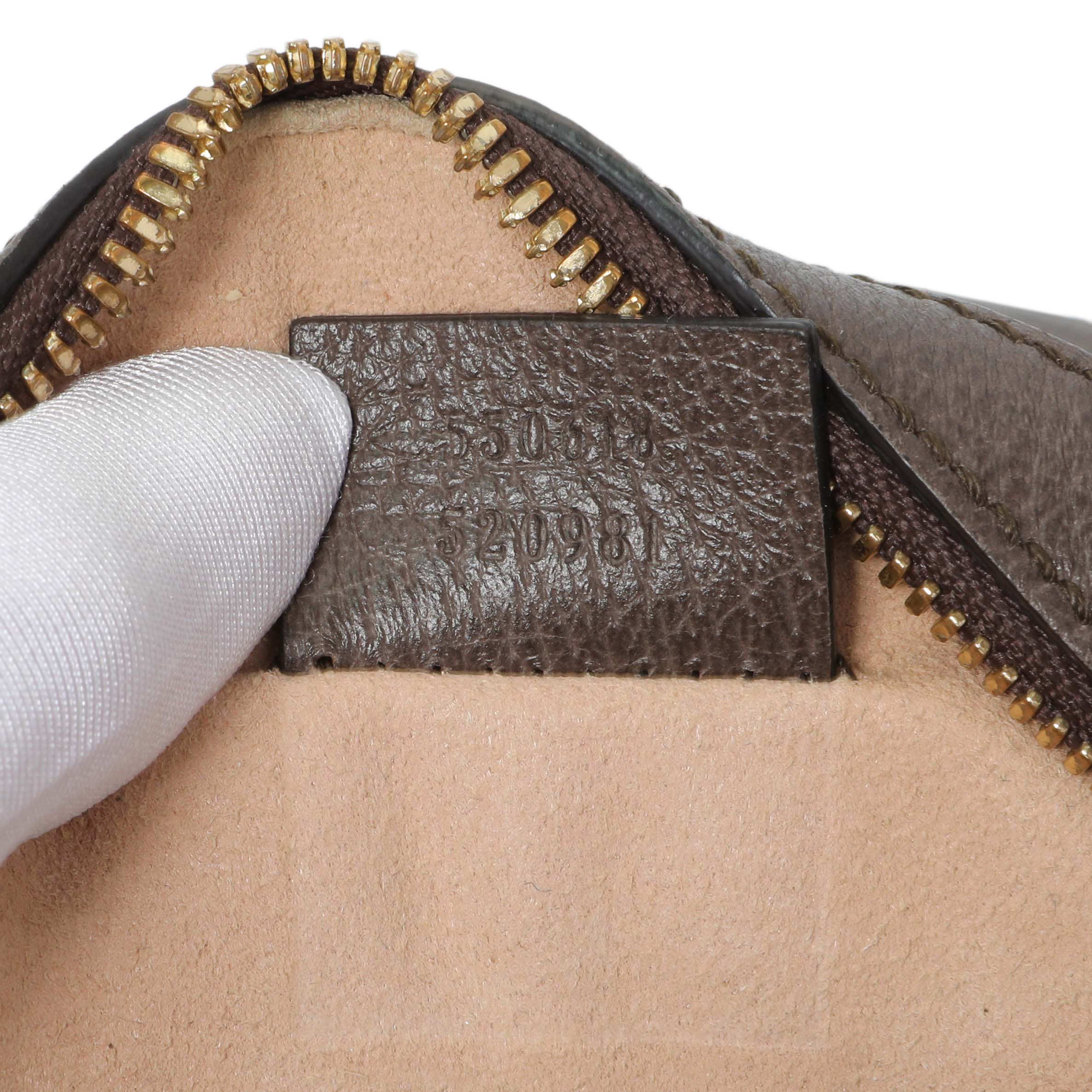 Gucci GG Supreme Monogram Web Mini Ophidia Round Shoulder Bag - Image 6