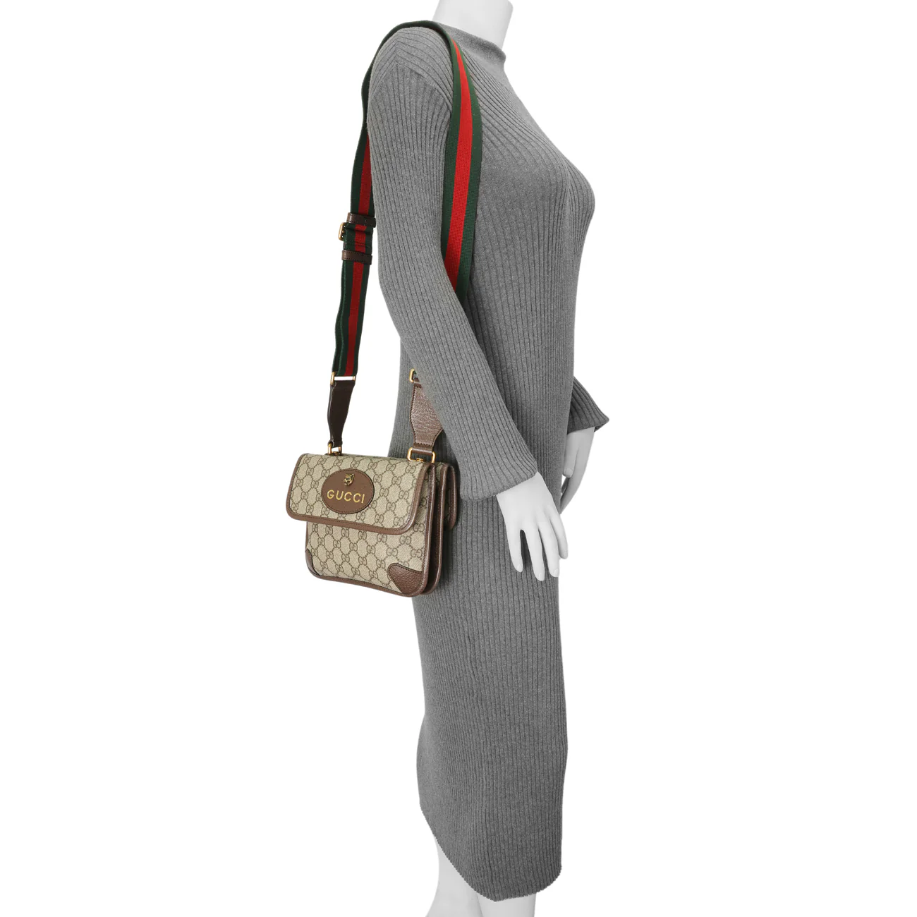 Gucci GG Supreme Monogram Web Neo Vintage Small Messenger - Image 11