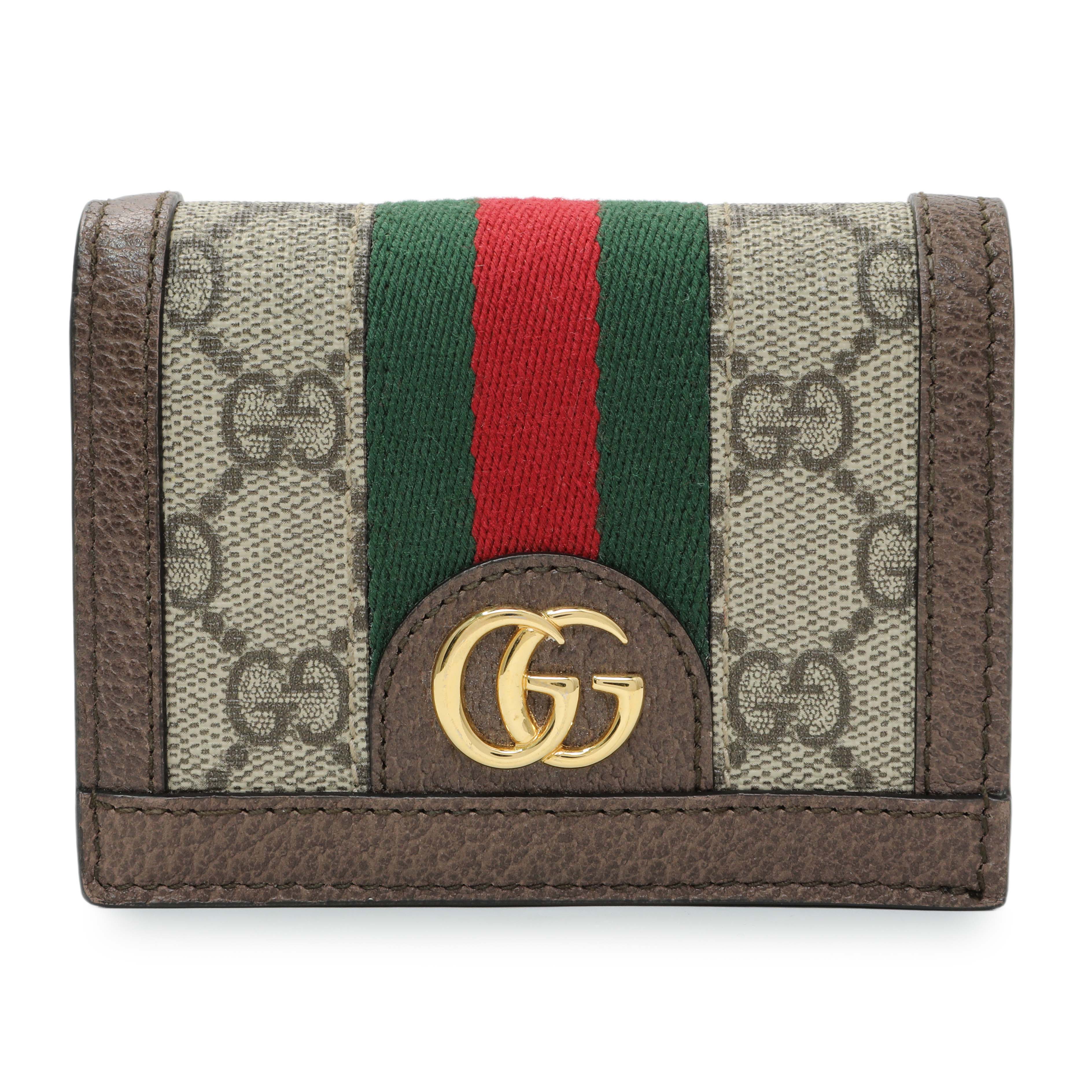 Gucci GG Supreme Monogram Web Ophidia Card Case