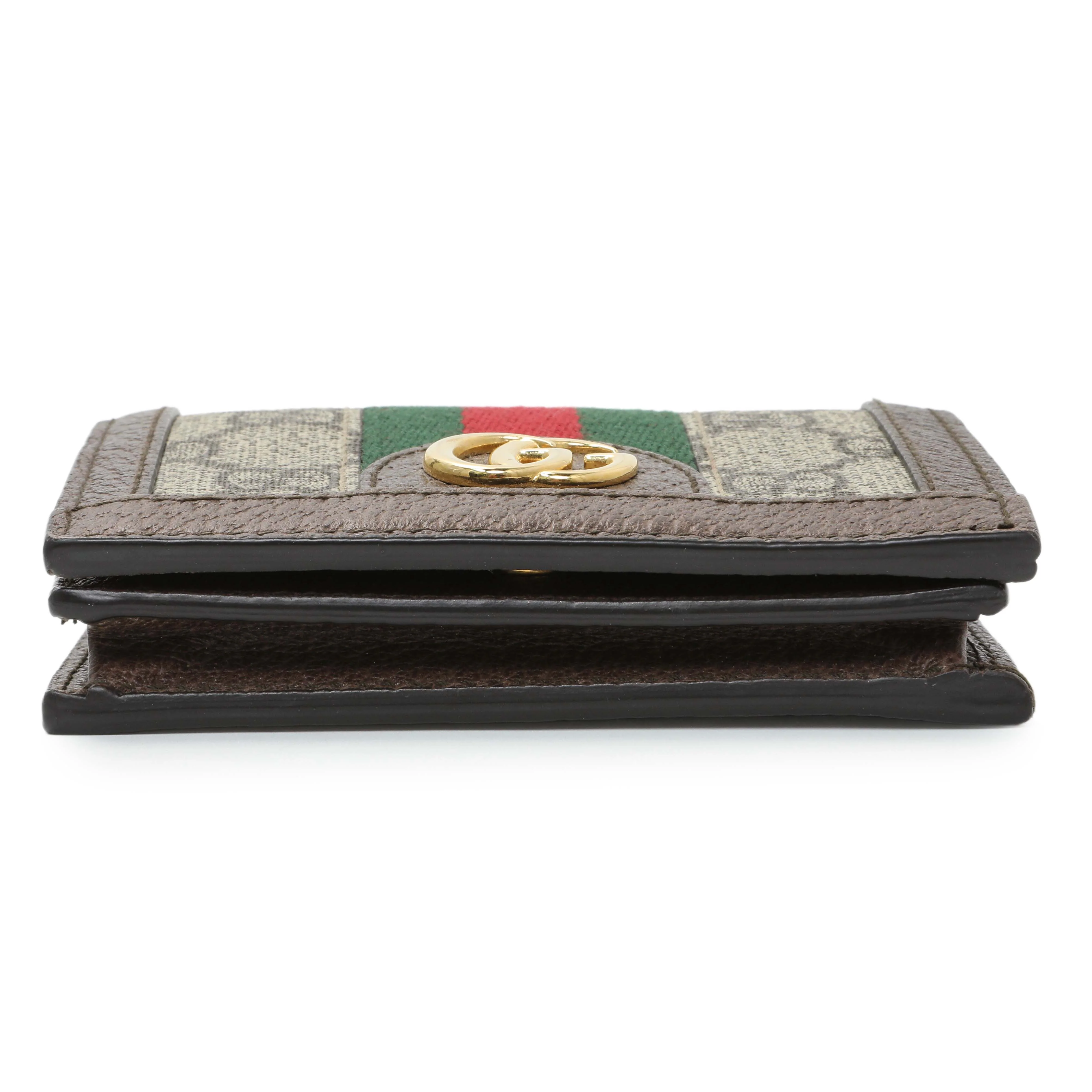 Gucci GG Supreme Monogram Web Ophidia Card Case - Image 3