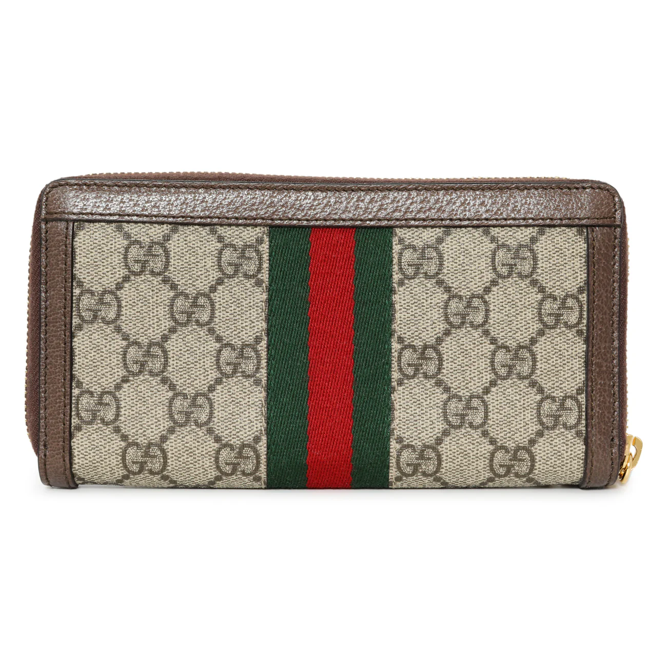 Gucci GG Supreme Monogram Web Ophidia Zip Around Wallet - Image 2