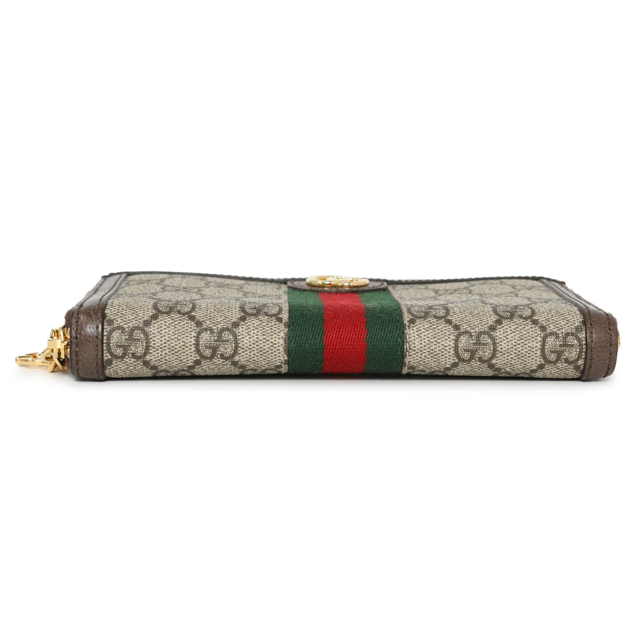 Gucci GG Supreme Monogram Web Ophidia Zip Around Wallet - Image 3