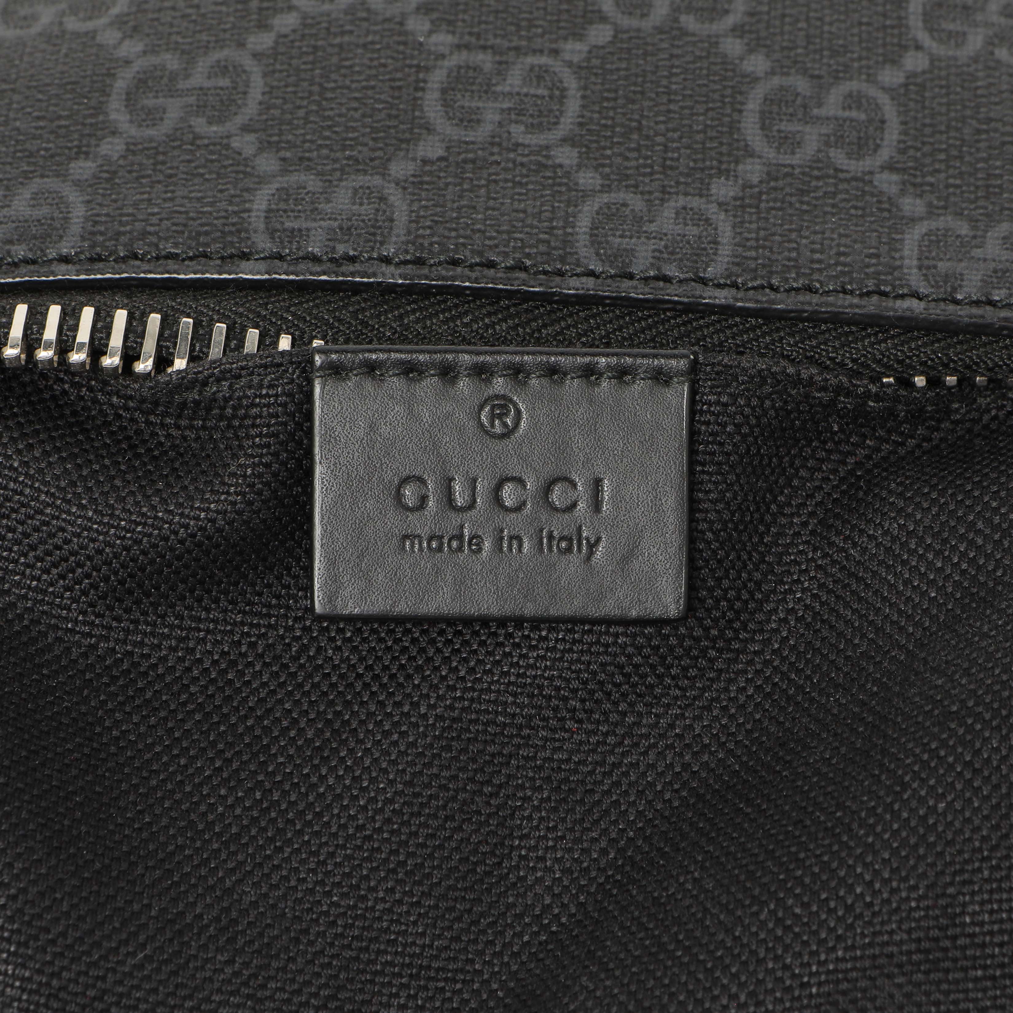 Gucci GG Supreme Monogram Web Small Flat Messenger Bag - Image 6
